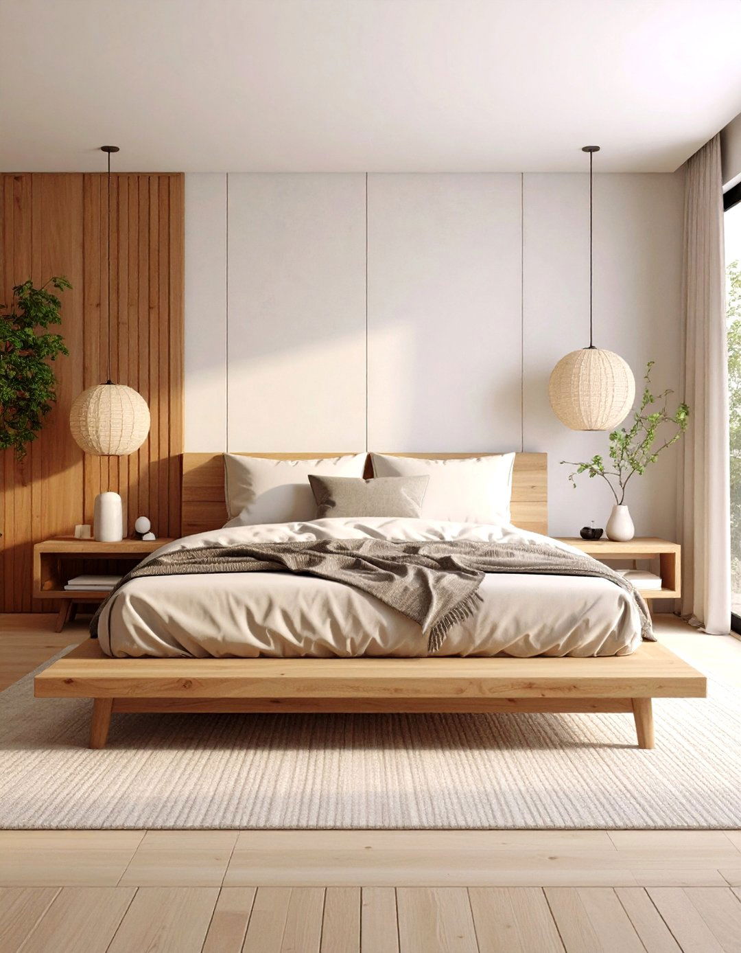 Japandi Style Bedroom Harmony - 30 room interior design bedroom ideas