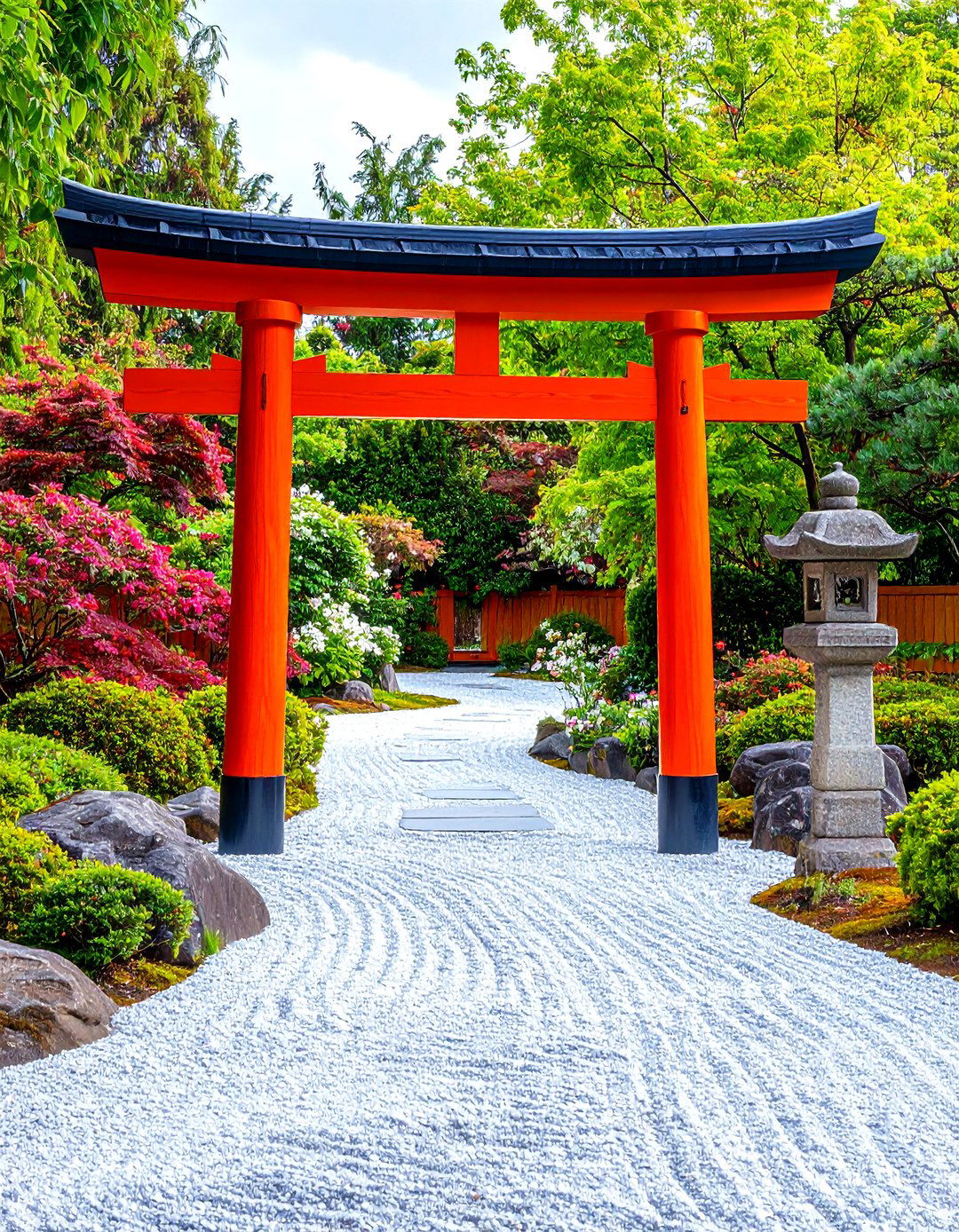 Japanese Garden Torii Gate Arbor - 30 garden arbor ideas