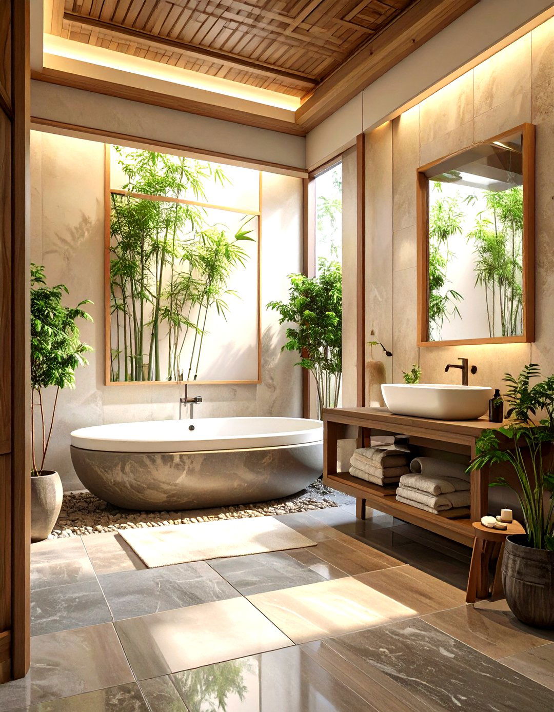 Japanese Ink Wash Bathroom Art - 30 bathroom art ideas