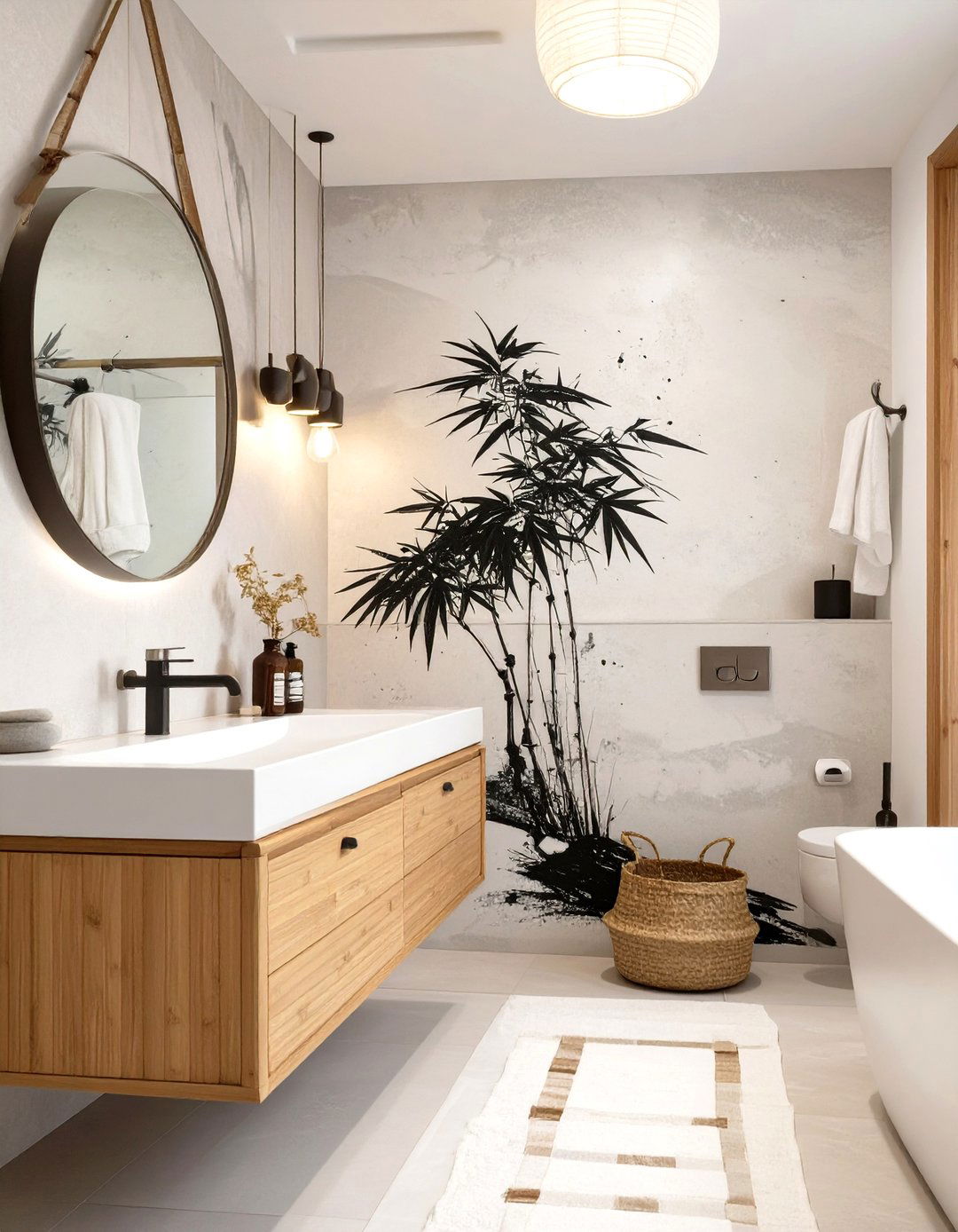 Japanese Ink Wash Broom Wallpaper - 30 broom wallpaper ideas
