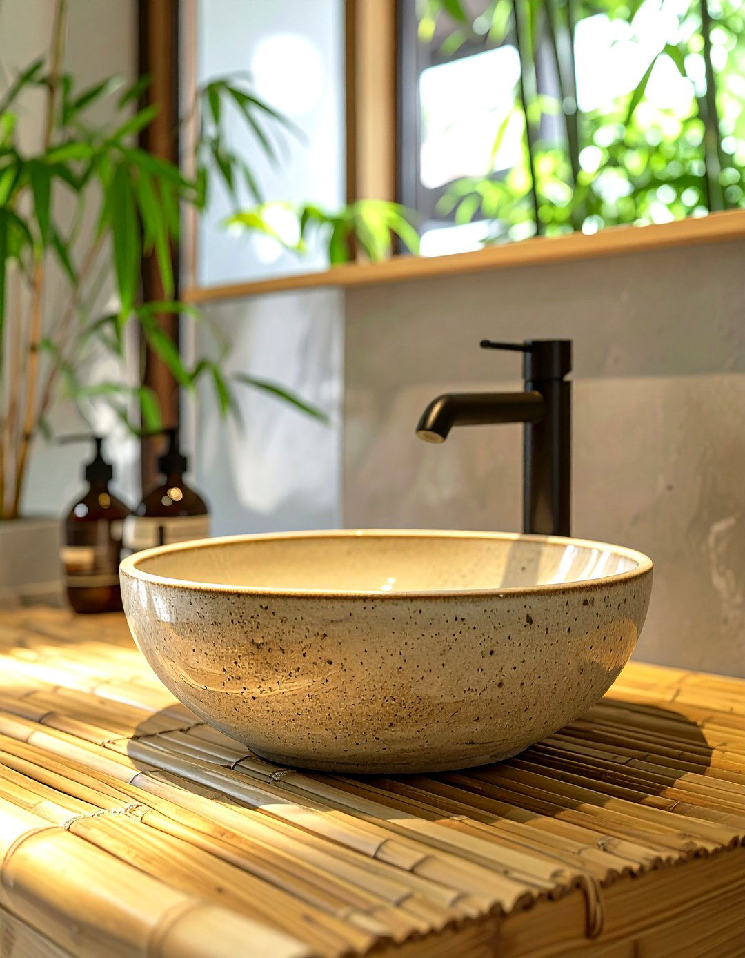 Japanese Inspired Ceramic Bowl Sink - 30 small bathroom sink ideas