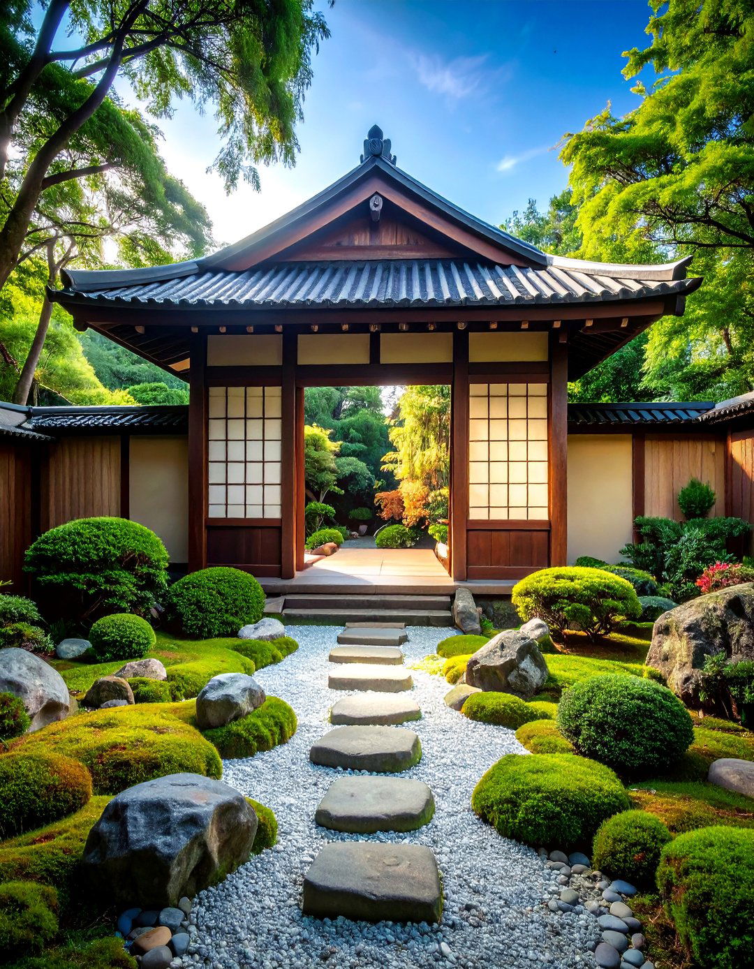 Japanese Inspired Shoji Screen Gate - 30 backyard gate ideas