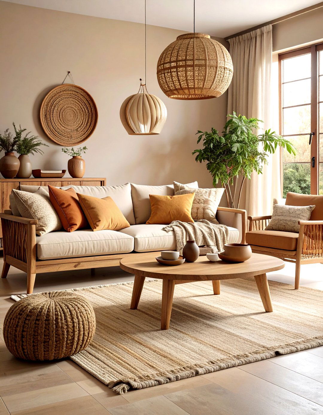 Japanese Inspired Wabi Sabi Living Room - 30 decorating ideas for living room