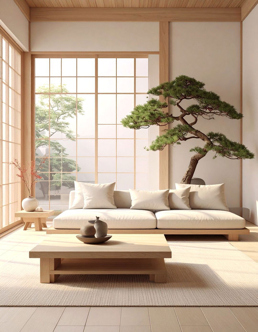 Japanese Inspired Zen Simplicity - 30 narrow living room ideas