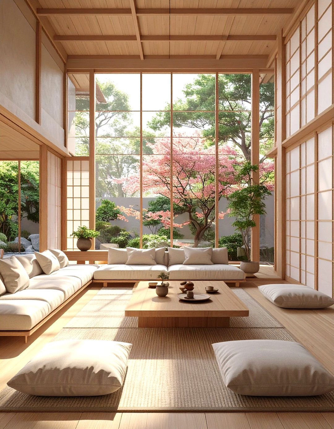 Japanese Inspired Zen Space - 30 lounge dining room ideas