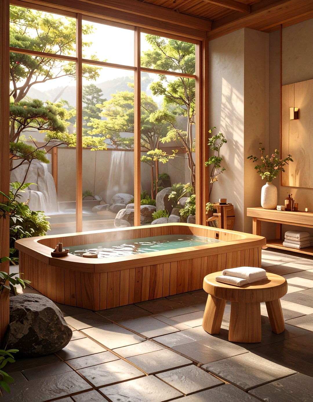 Japanese Onsen Bathroom Style - 30 bathroom upgrade ideas
