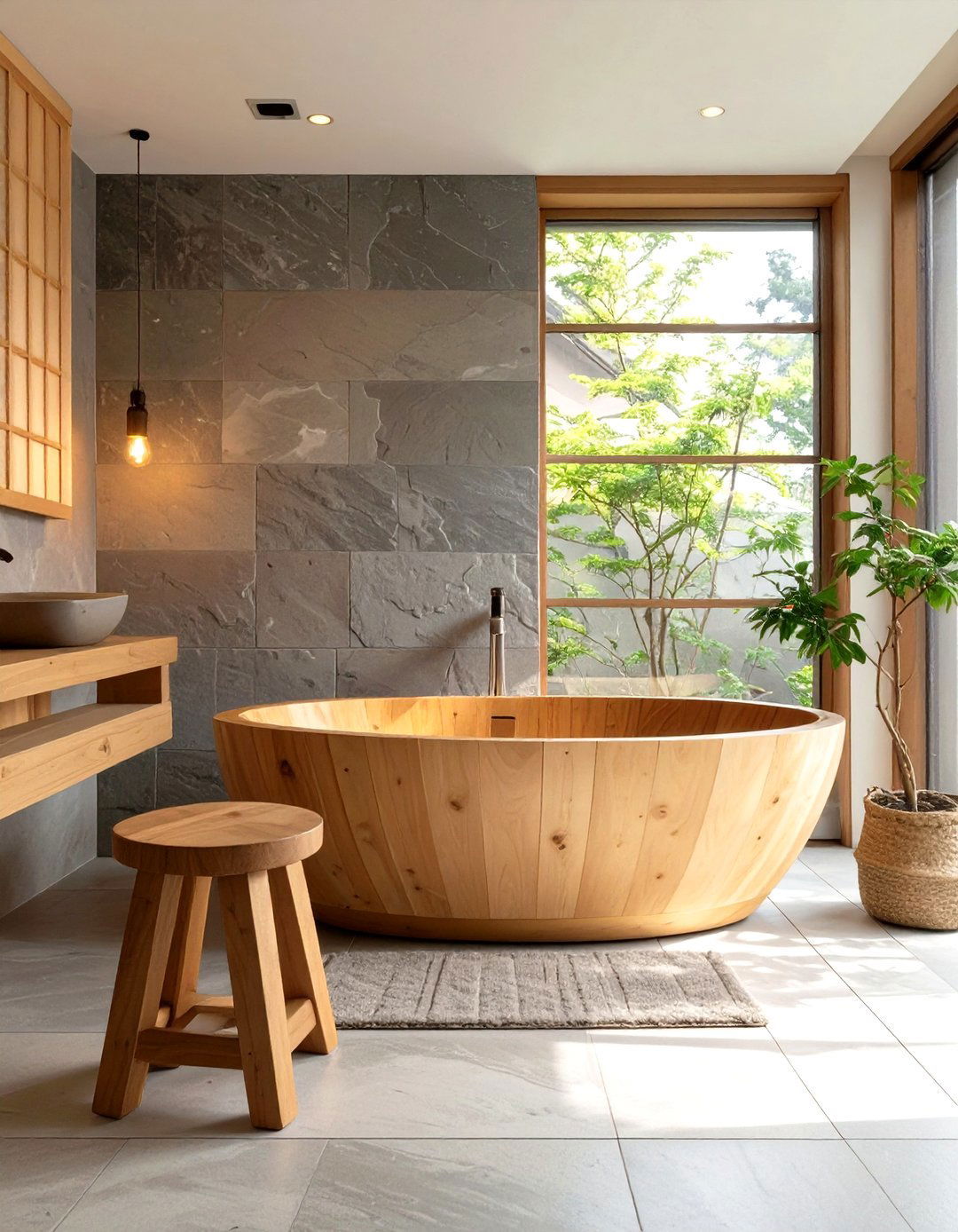 Japanese Onsen Inspired Guest Bathroom - 30 guest bathroom remodel ideas