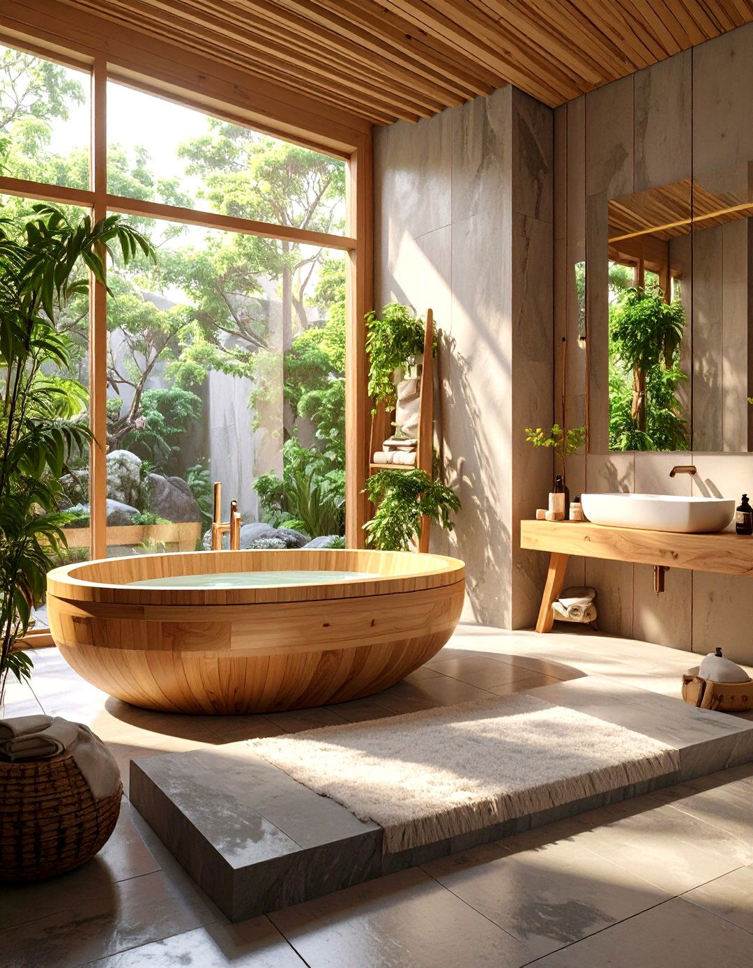 Japanese Onsen Inspired Master Bathroom - 30 master bathroom designs