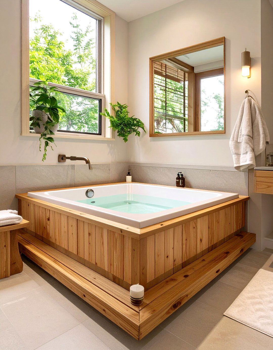 Japanese Soaking Tub - 30 small bathroom ideas with tub