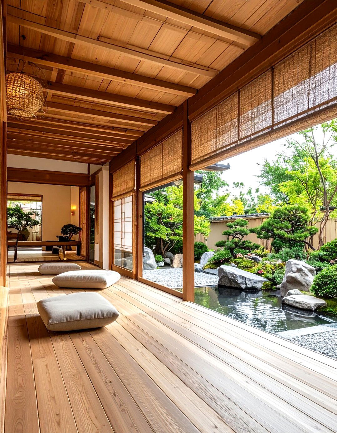Japanese Style Bamboo Screens Sudare - 30 patio shades ideas
