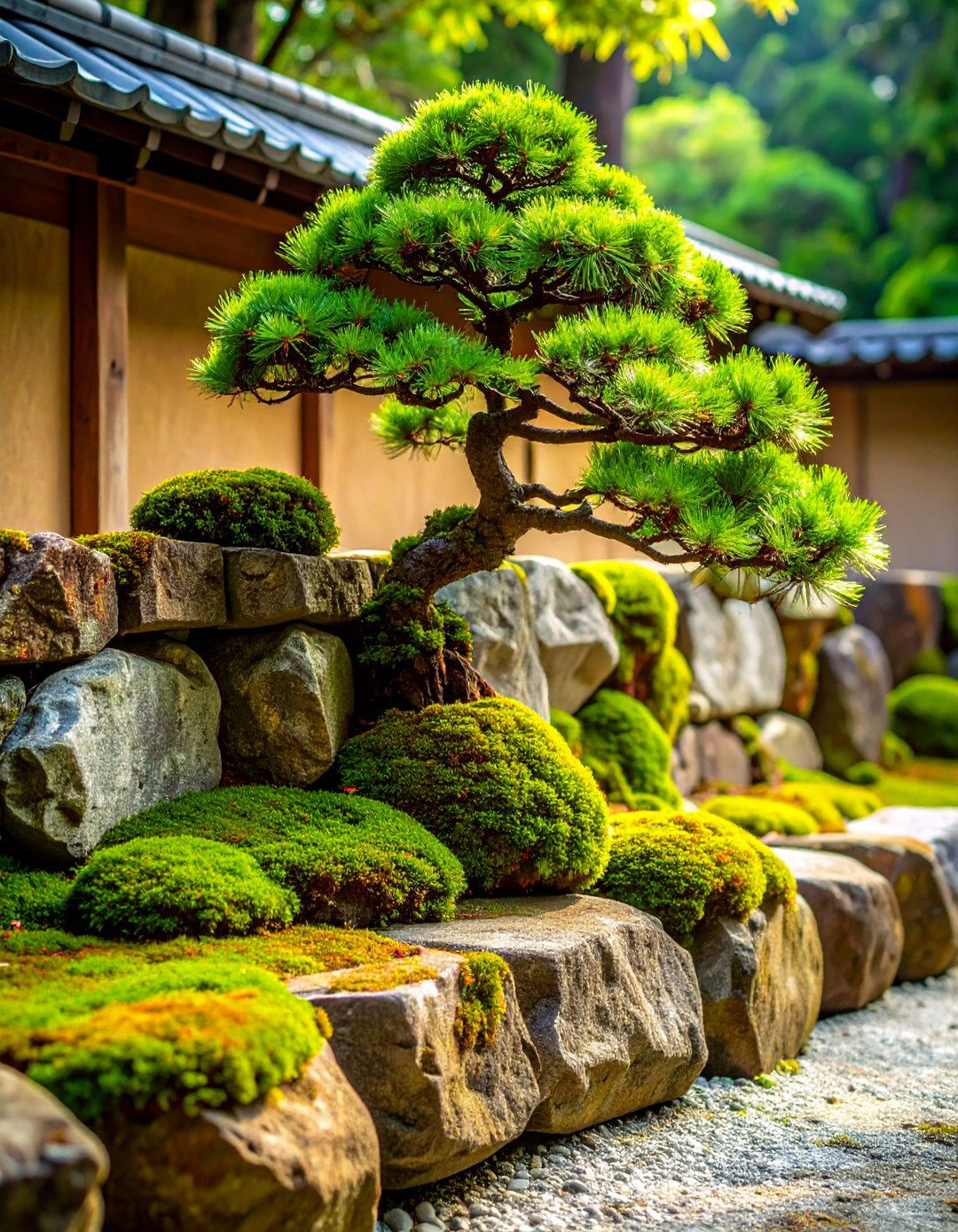 Japanese Style Retaining Wall - 30 front yard retaining wall ideas