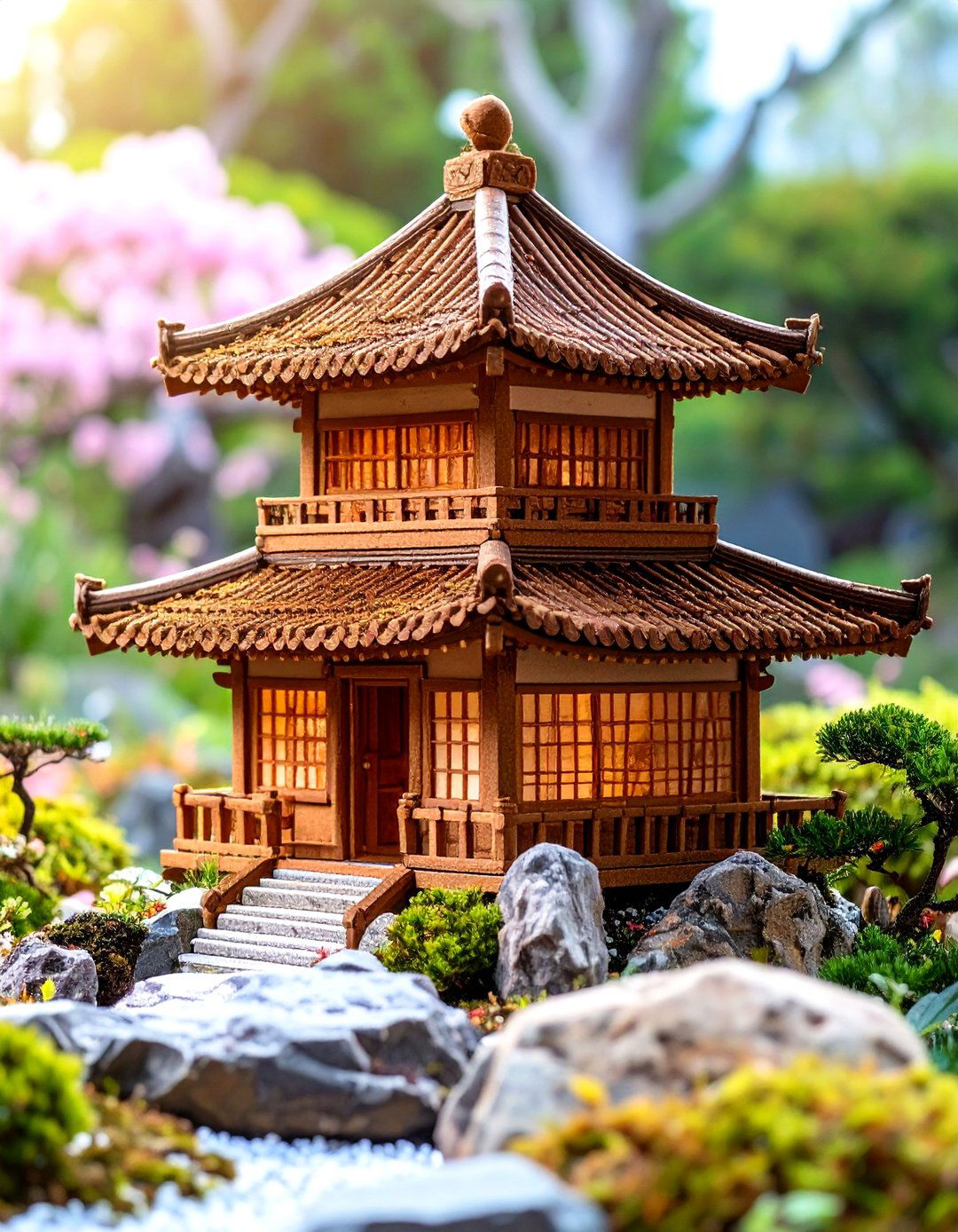 Japanese Tea House Gingerbread - 30 gingerbread house design ideas