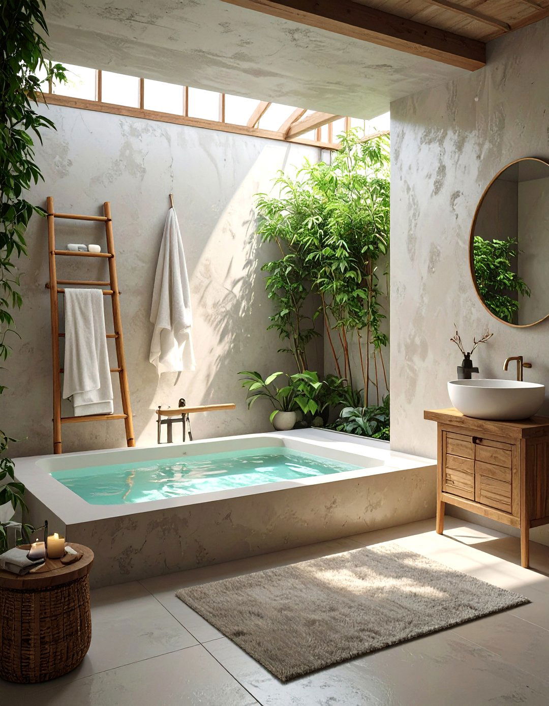 Japanese Wabi Sabi Bathroom - 30 bathroom theme ideas