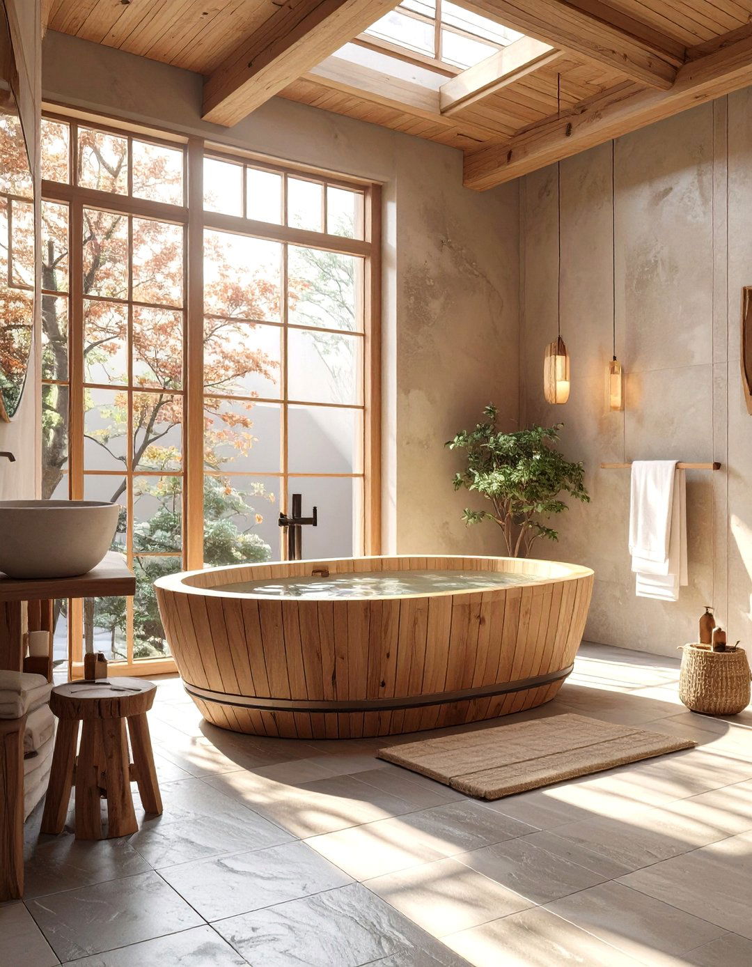 Japanese Wabi Sabi Bathroom - 30 bathroom interior design ideas