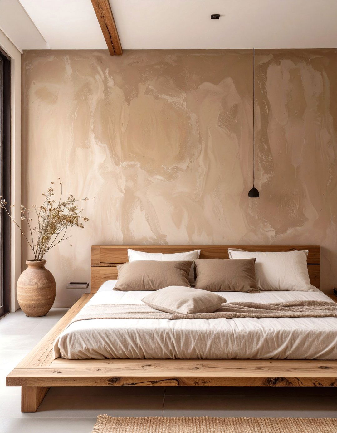Japanese Wabi Sabi Brown Bedroom - 30 brown bedroom ideas