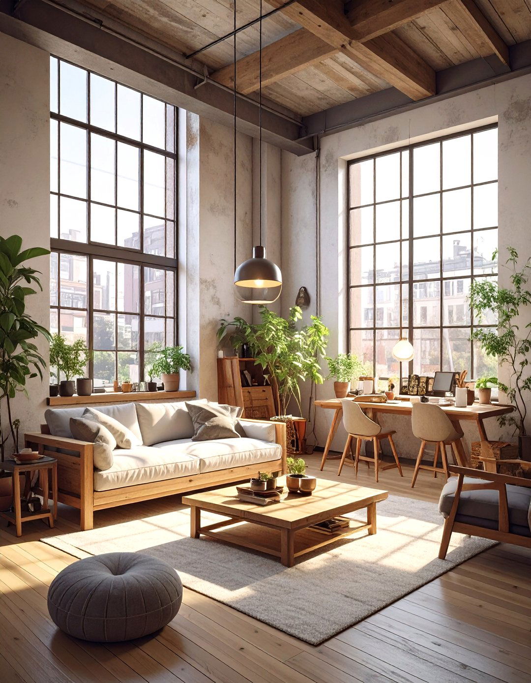 Japanese Wabi Sabi Industrial Style - 30 ai industrial loft design ideas