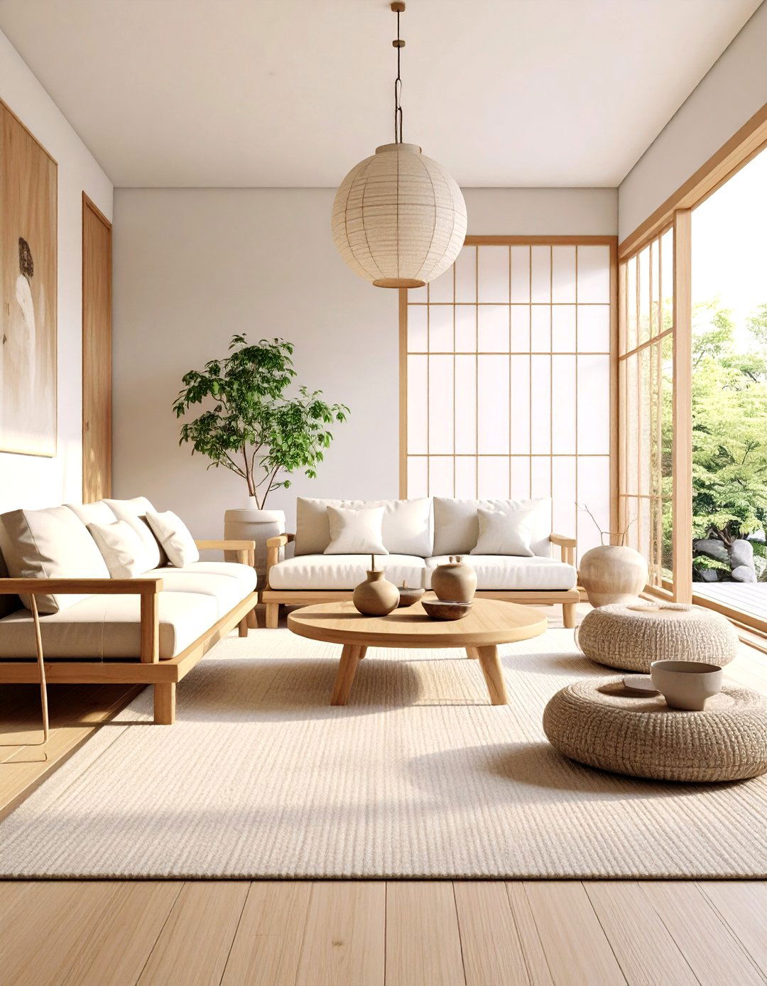 Japanese Wabi Sabi Living Room - 30 interior design living room ideas