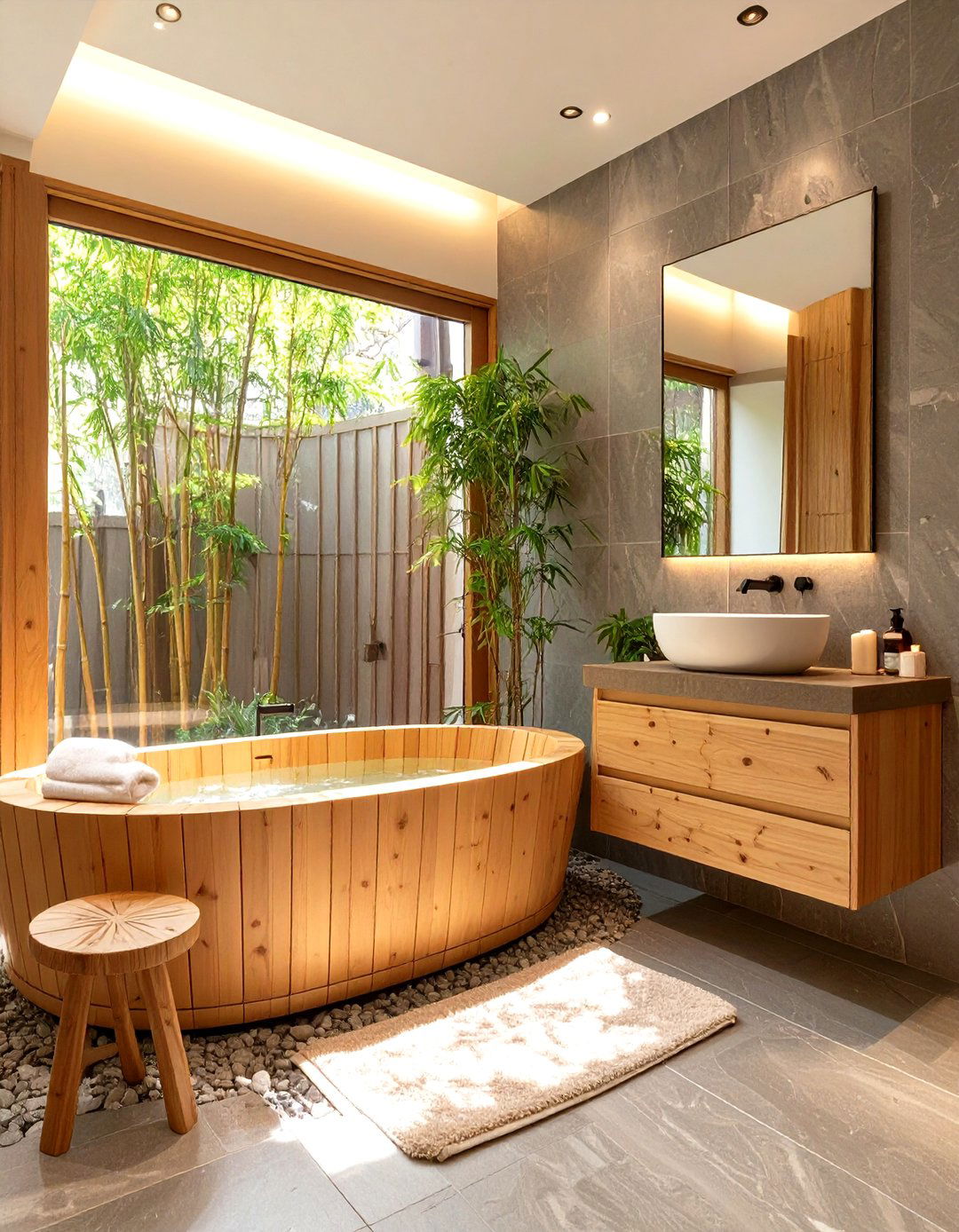 Japanese Zen Bathroom - 30 mens bathroom ideas