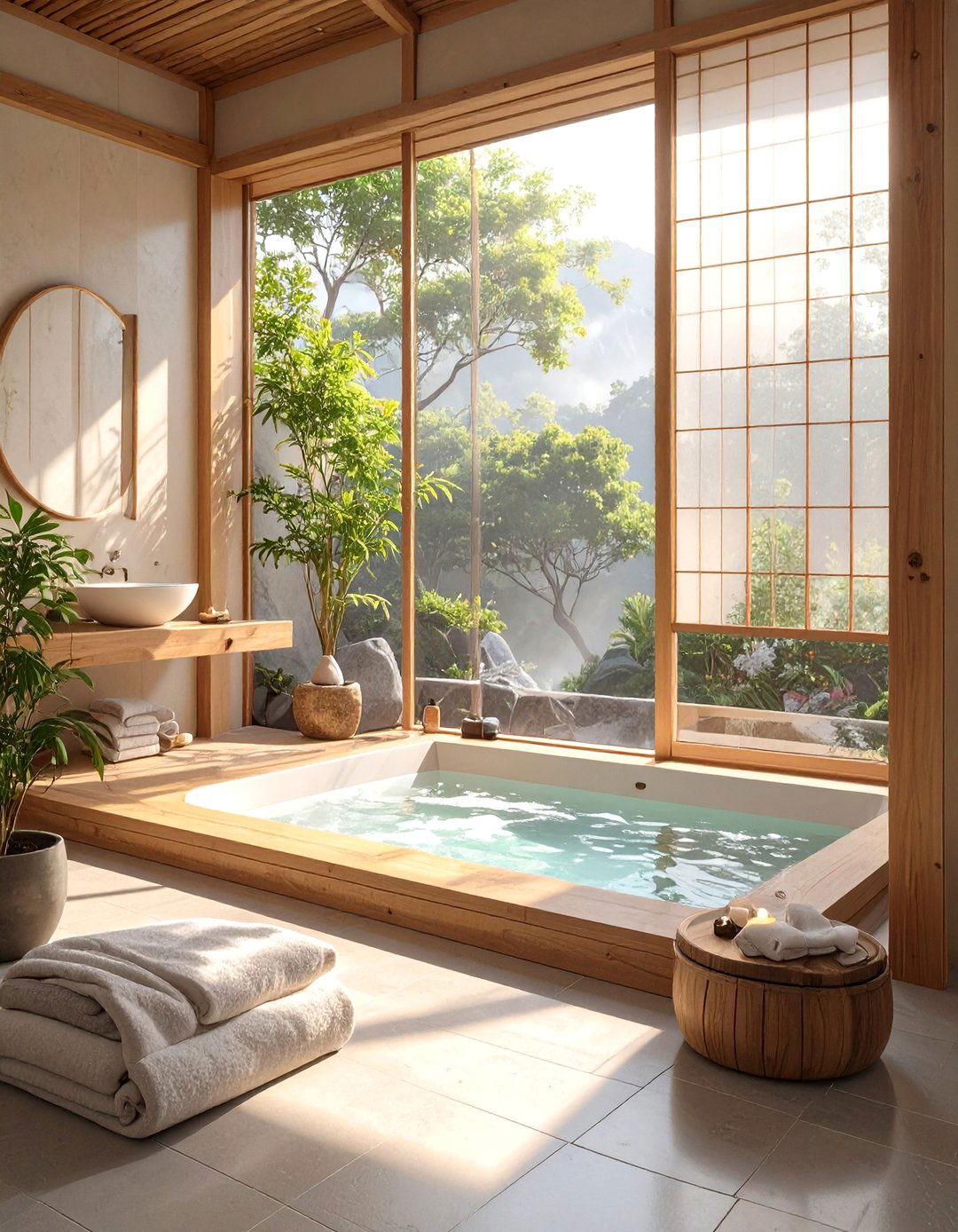 Japanese Zen Bathroom - 30 bathroom pictures ideas