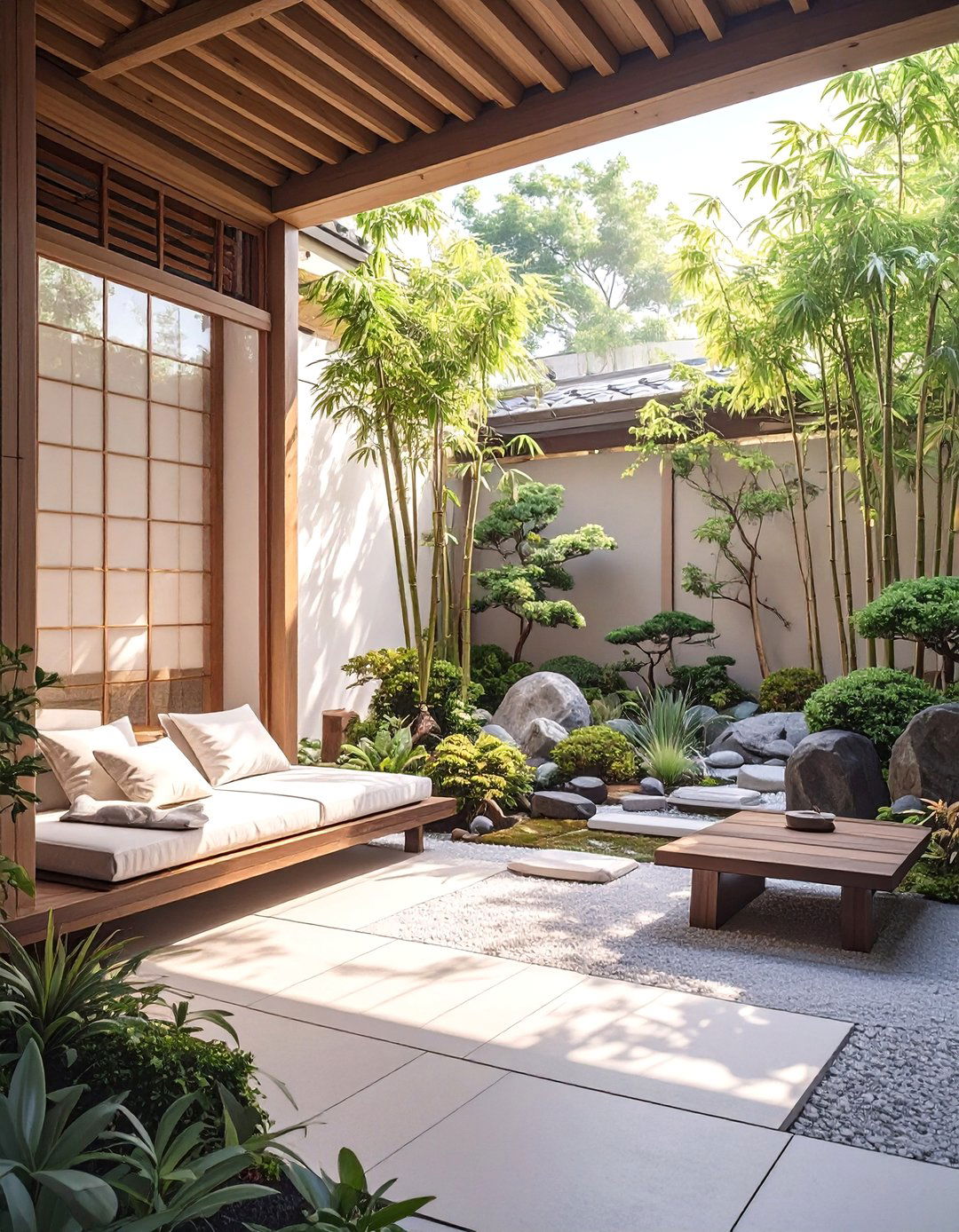 Japanese Zen Garden Back Porch - 30 back porch decorating ideas
