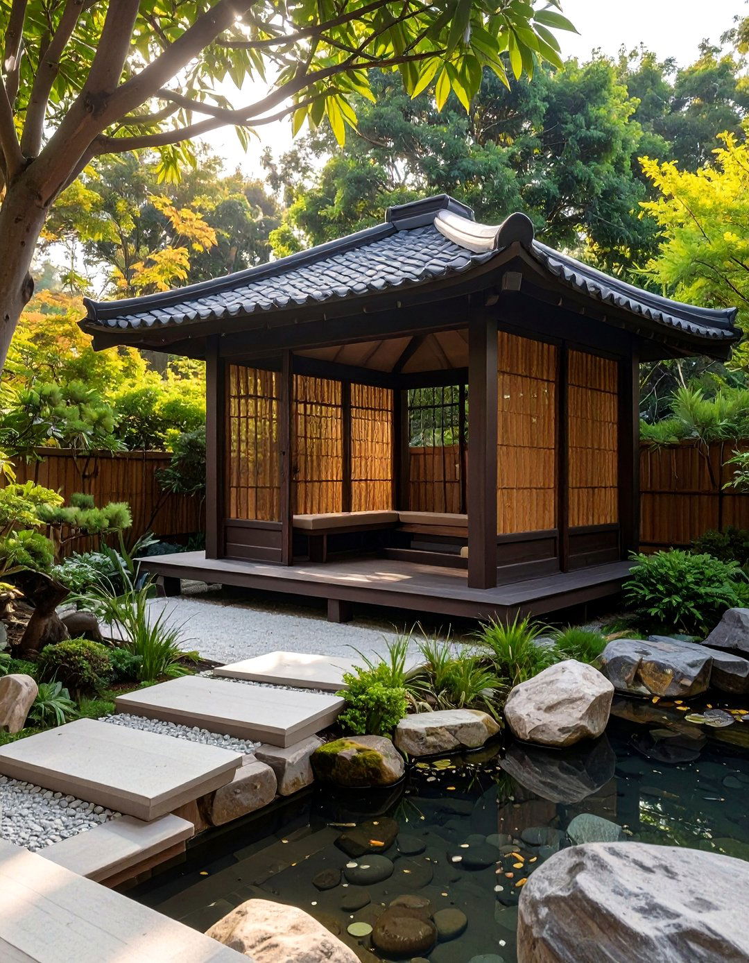 Japanese Zen Garden Deck Gazebo - 30 deck gazebo ideas