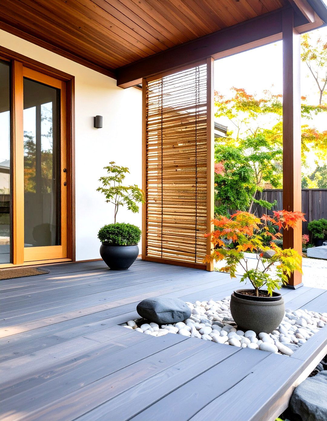 Japanese Zen Garden Porch - 30 mobile home porch ideas