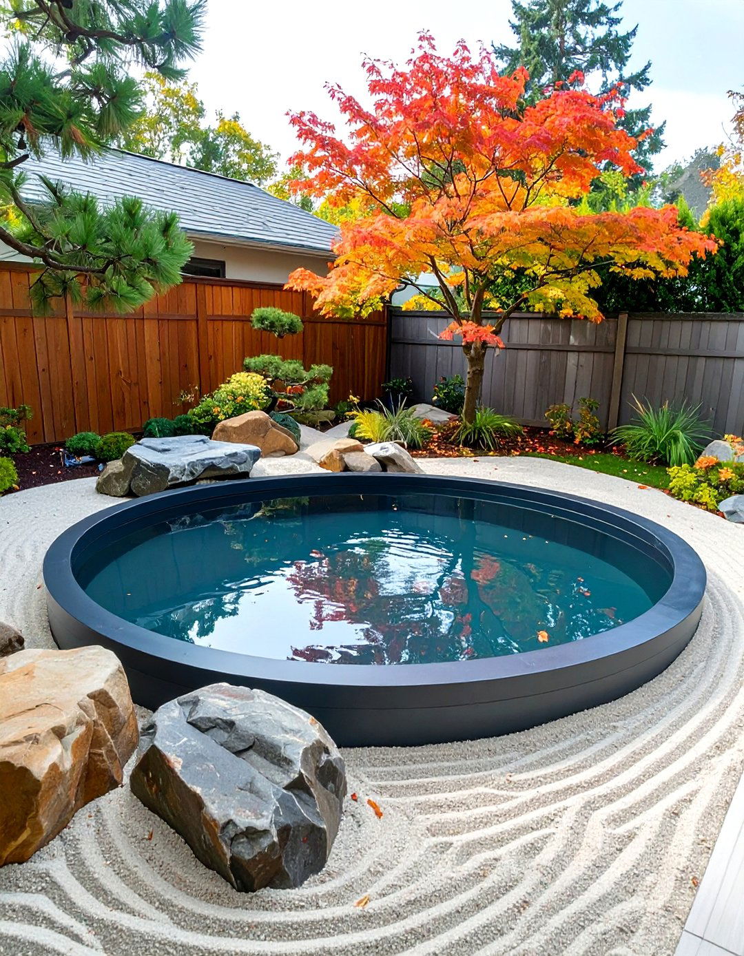 Japanese Zen Garden Stock Tank Pool - 30 backyard stock tank pool ideas