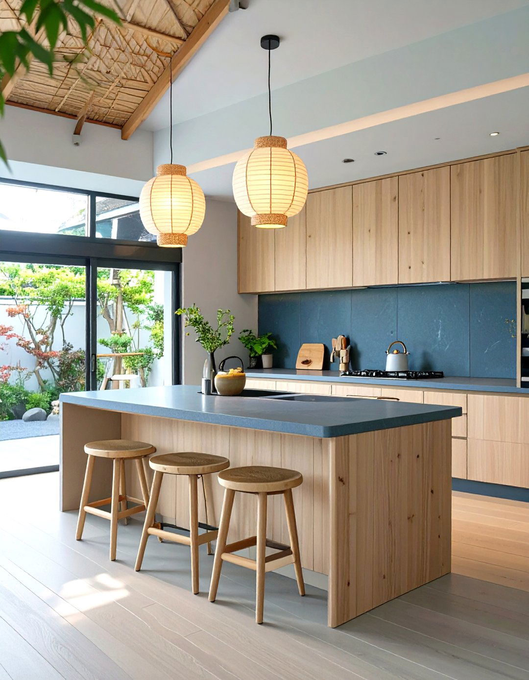 Japanese Zen Open Kitchen - 30 open kitchen ideas