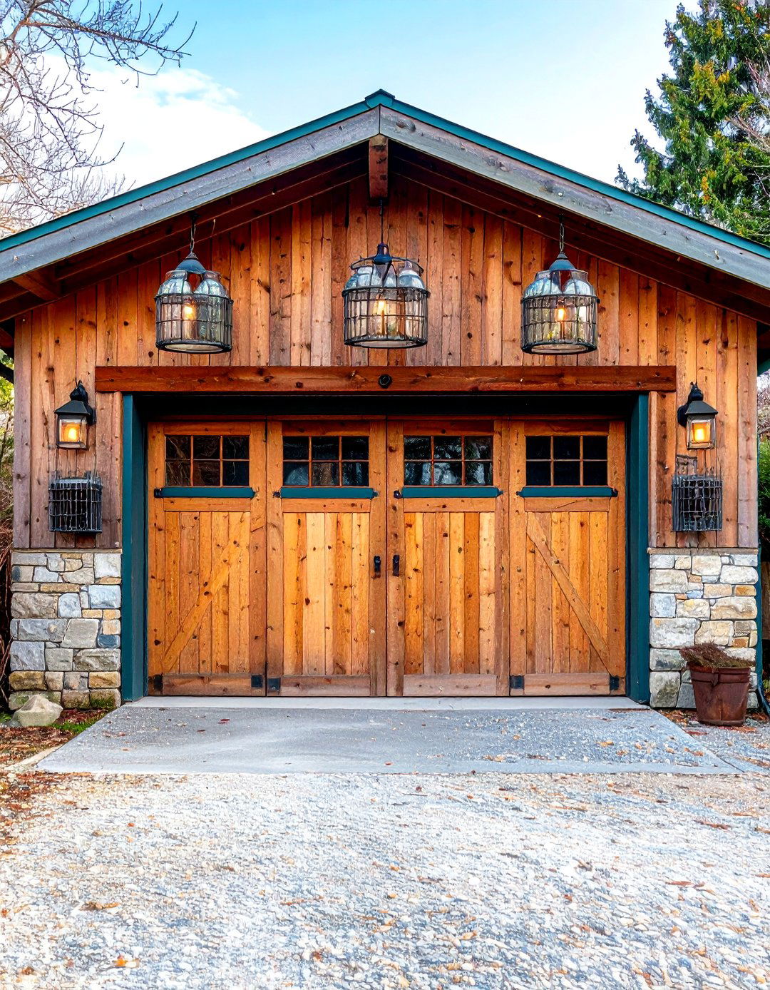 Jelly Jar Vapor Proof Lights - 30 exterior garage lighting ideas