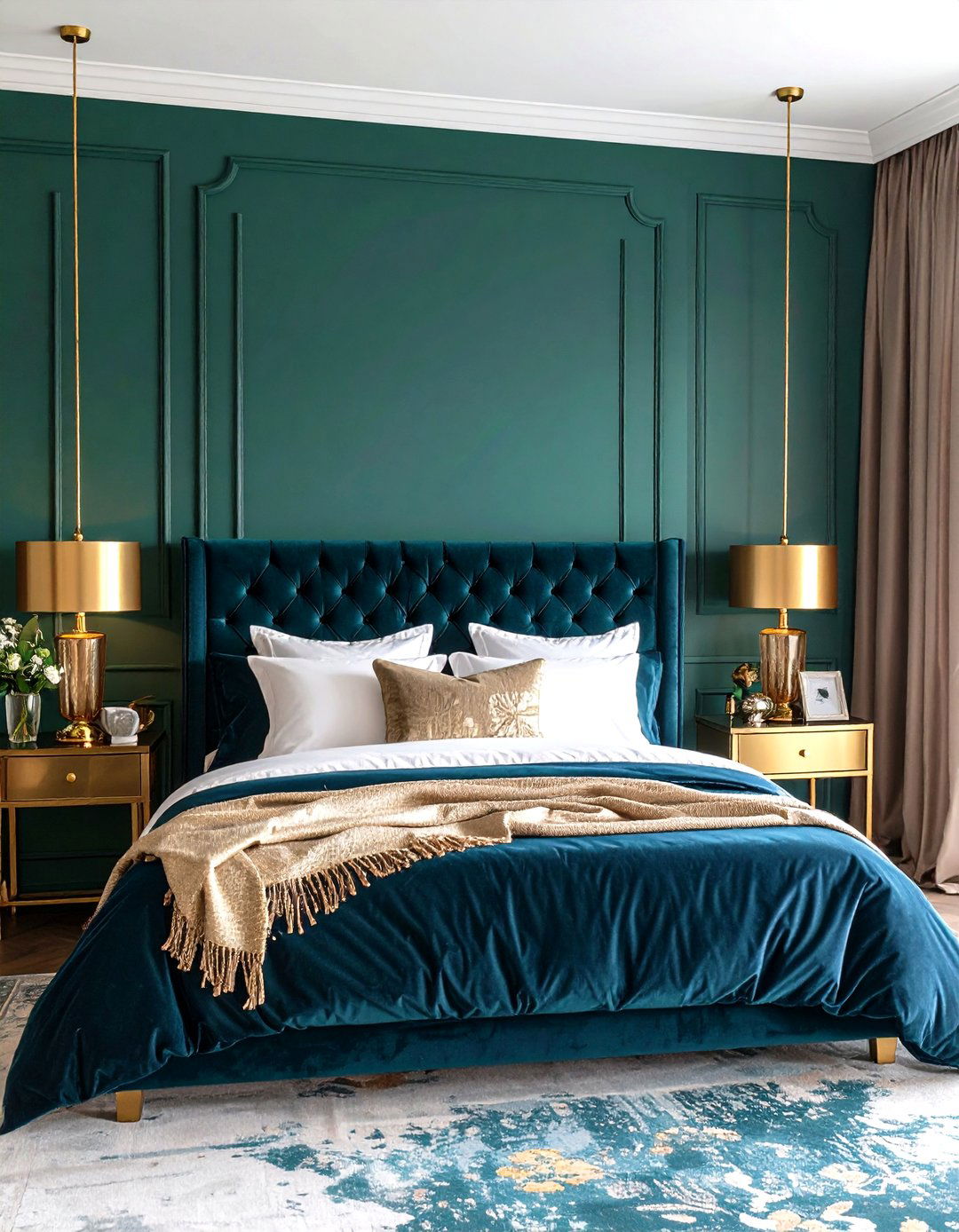 Jewel Toned Bedroom - 30 elegant bedroom ideas