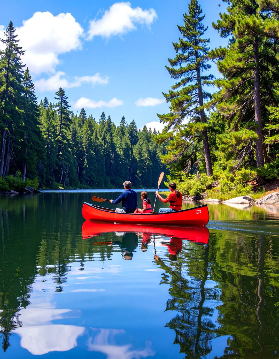 Kayaking or Canoeing Photoshoot - 30 outdoor family photoshoot ideas