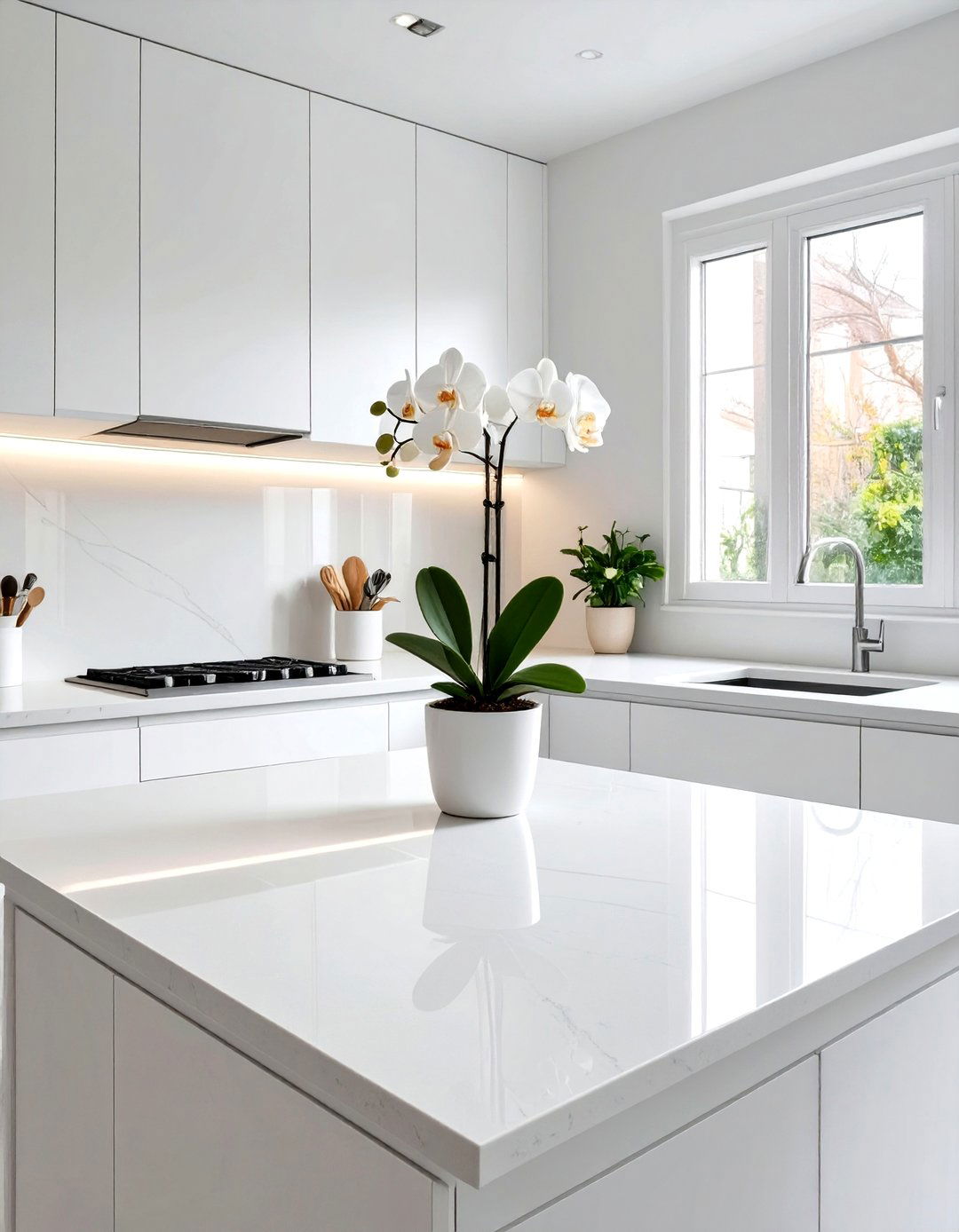 Keep Countertops as Clear as Possible - 30 small kitchen decorating ideas