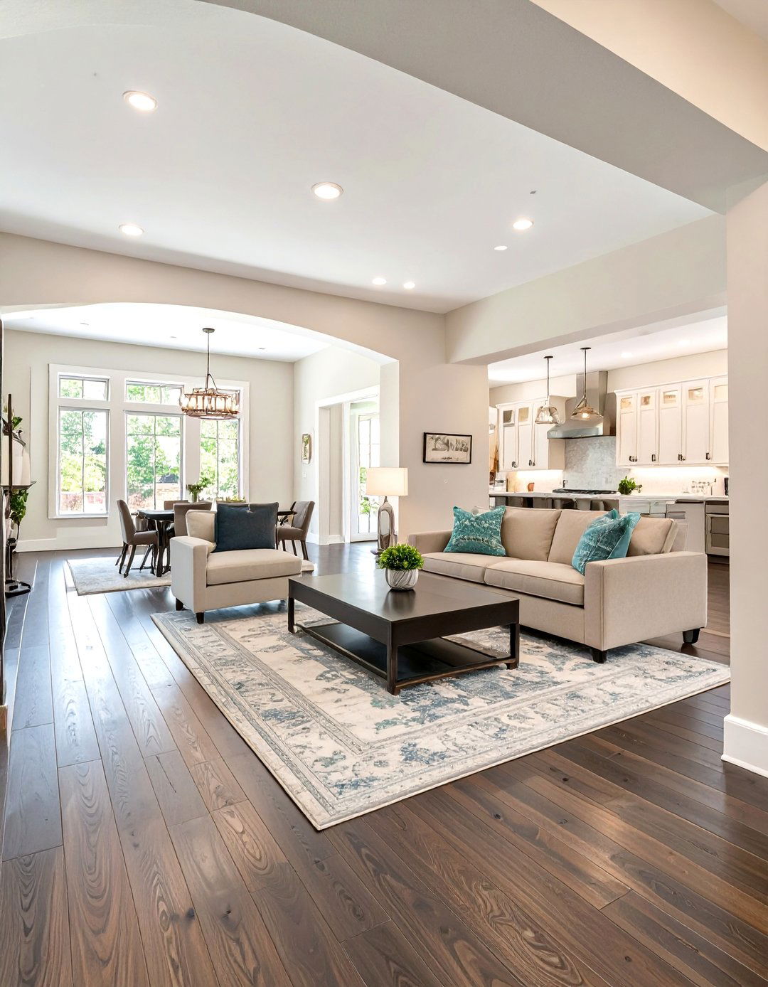 Keeping Flooring Consistent and Simple - 30 transitional interior design style ideas