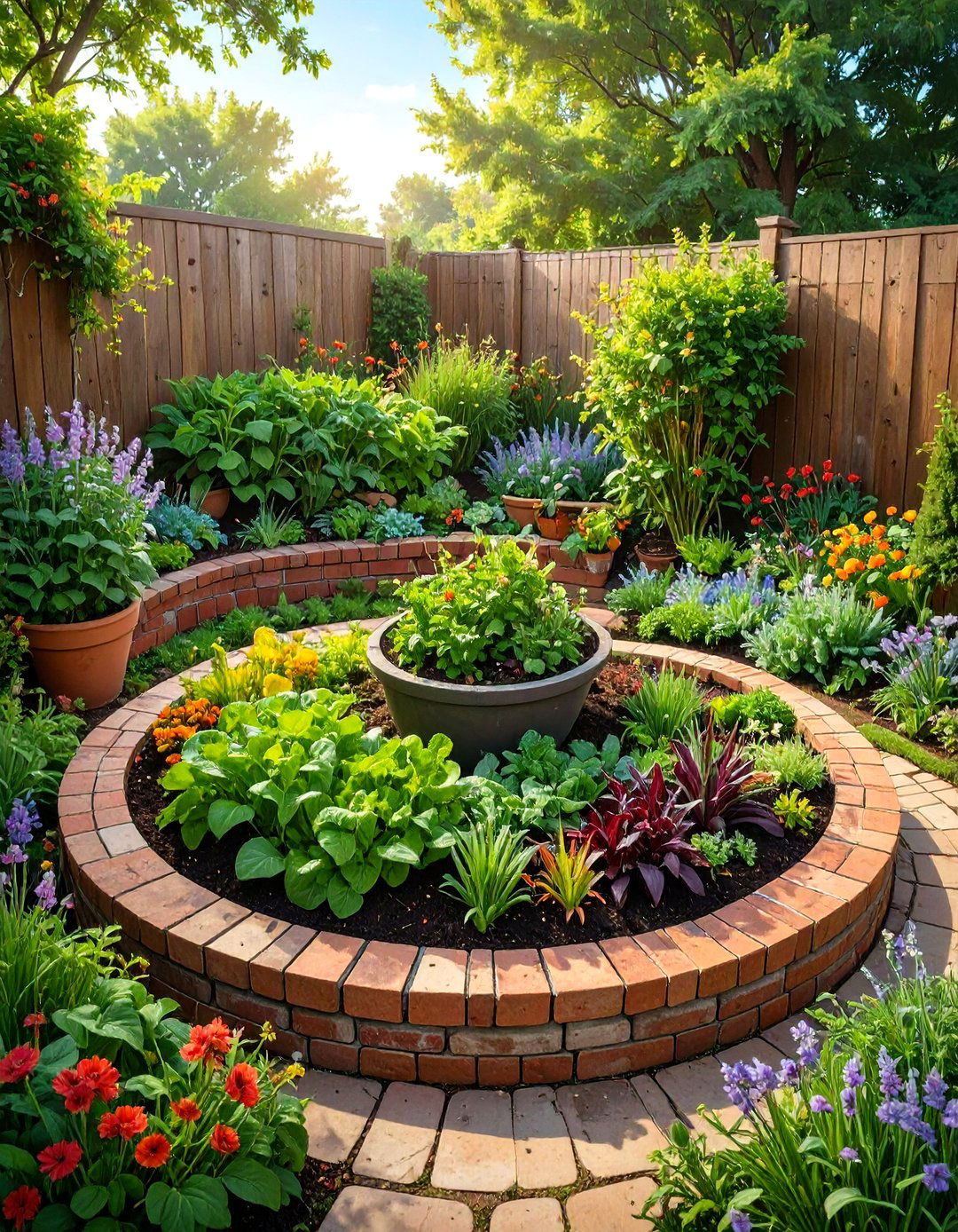 Keyhole Small Backyard Vegetable Garden - 30 small backyard backyard vegetable garden ideas