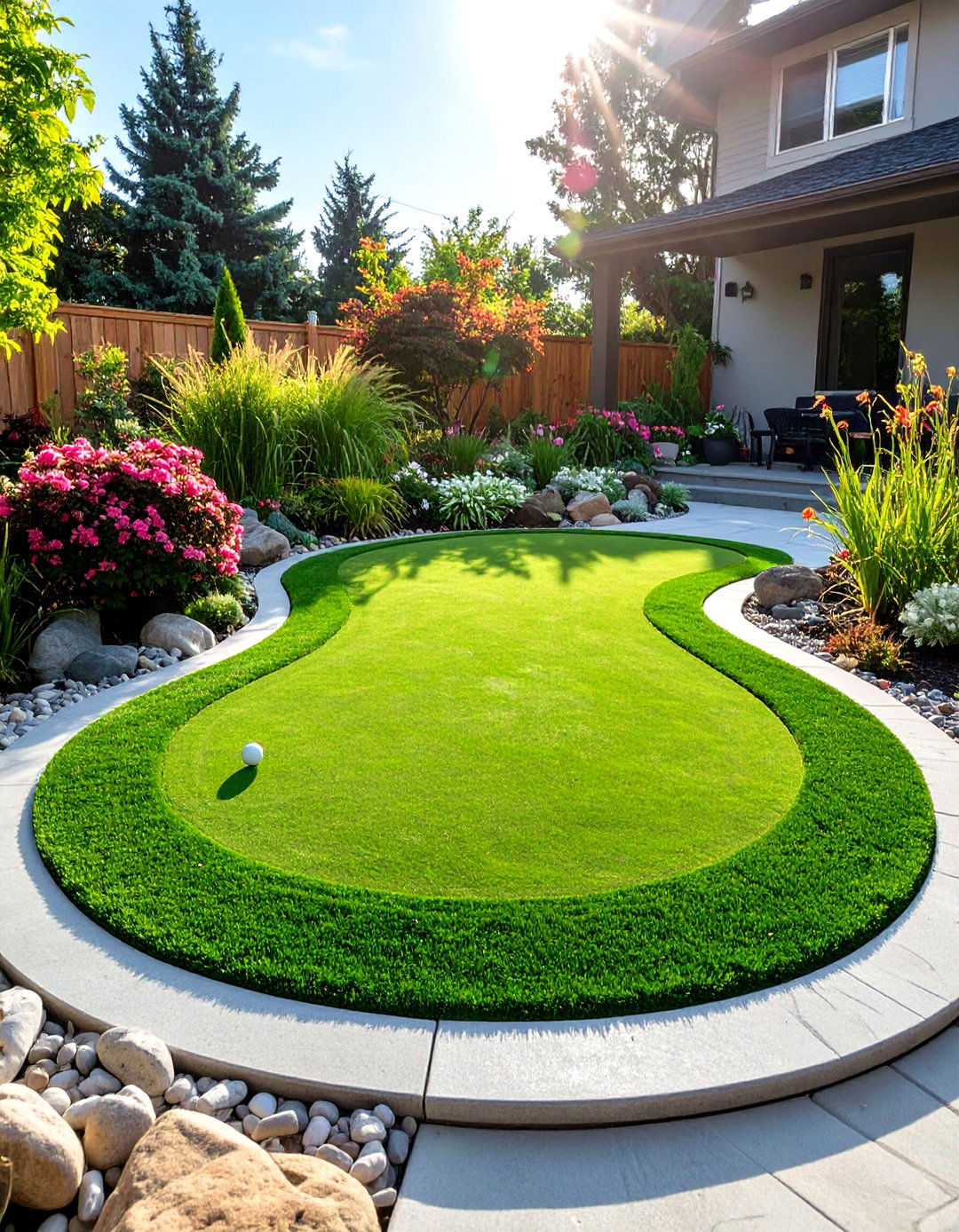 30 Small Backyard Putting Green Ideas for Golf Lovers - We Love Home Blog