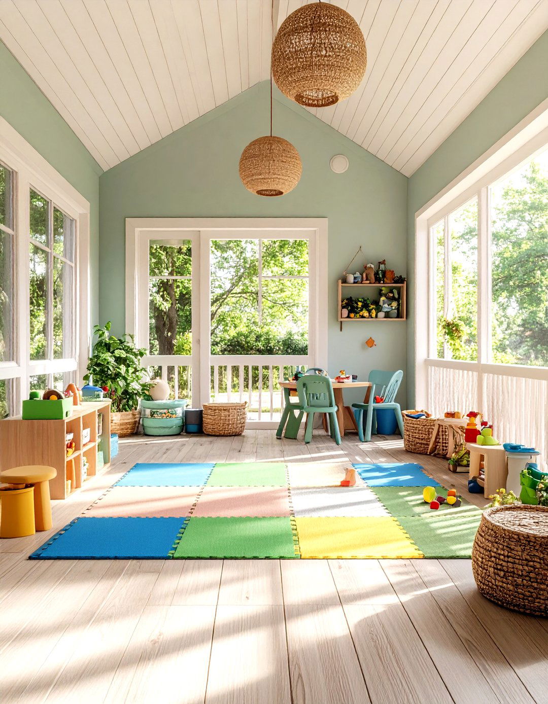 Kids Playroom Porch - 30 enclosed porch ideas