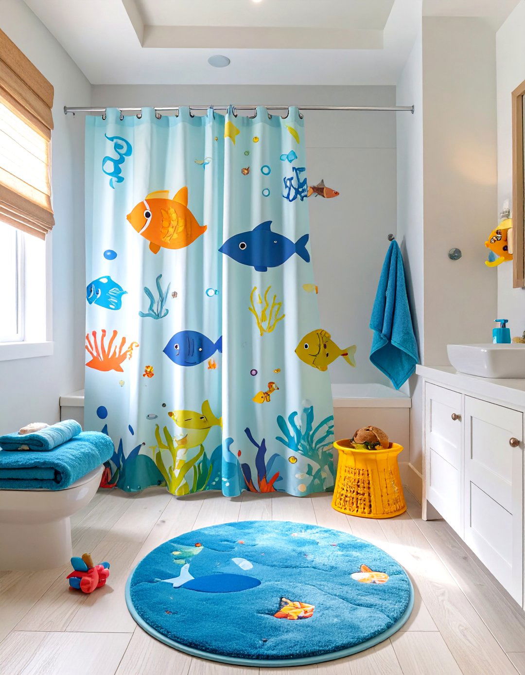 Kids Themed Bathroom Curtain - 30 bathroom curtains ideas