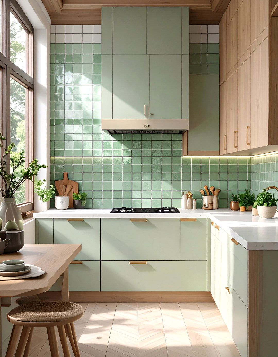 Kit Kat Mosaic Kitchen Tiles - 30 modern kitchen tiles design ideas