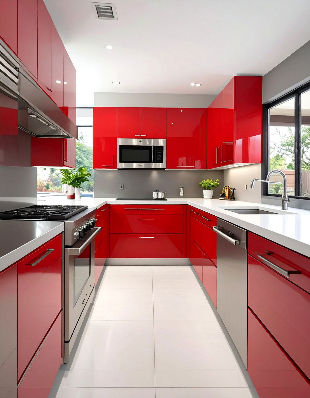 Kitchen Design with High Gloss Lacquer Finishes - 30 ultra modern luxury modern kitchen designs