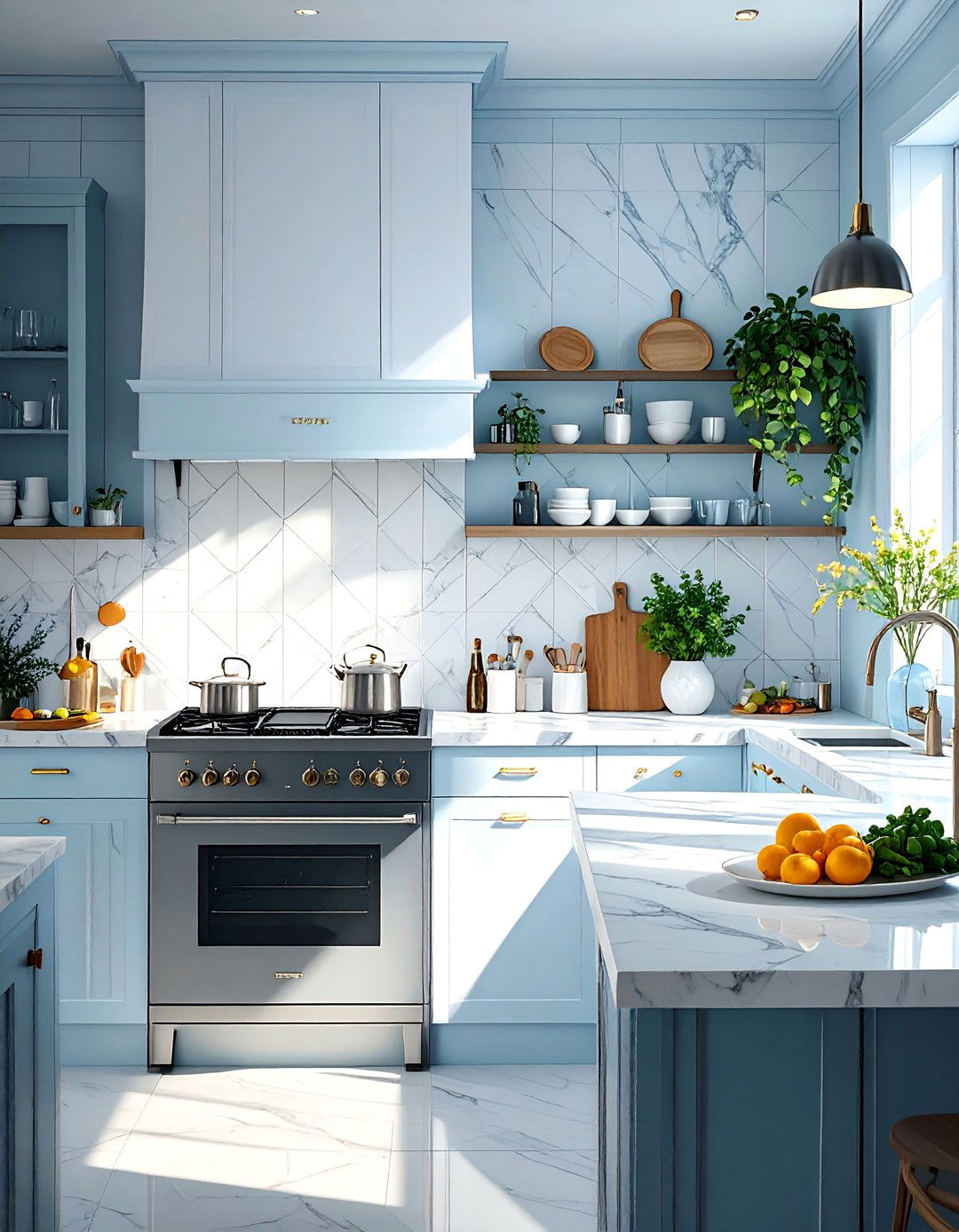 Kitchen Featuring a Textured Splashback - 30 ultra modern luxury modern kitchen designs
