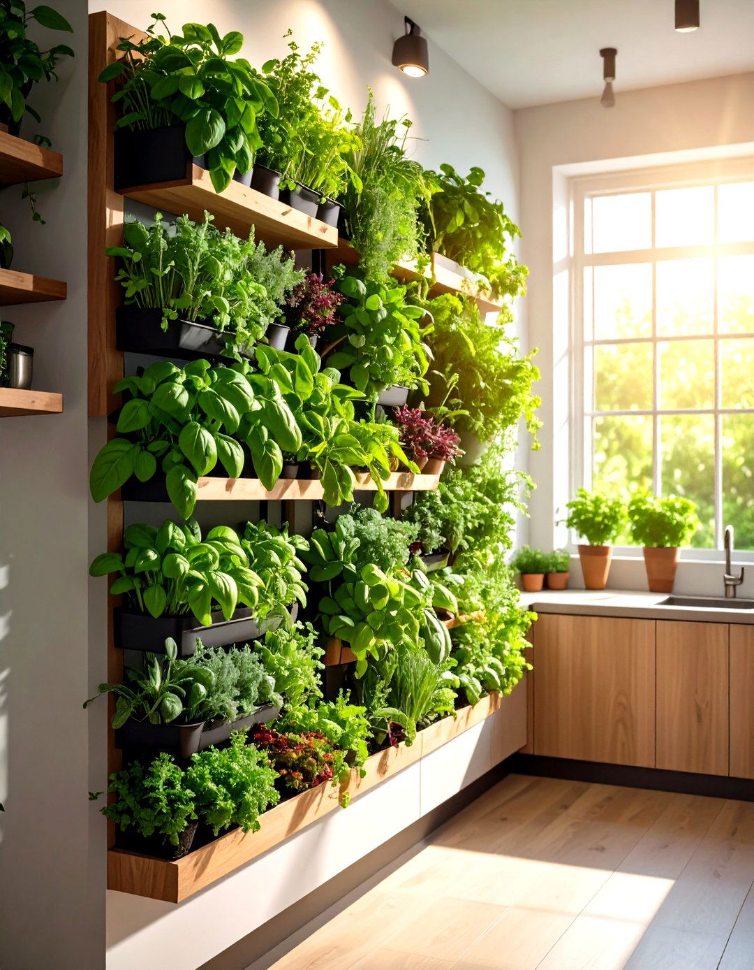 Kitchen Herb Garden Wall - 30 kitchen wall art ideas
