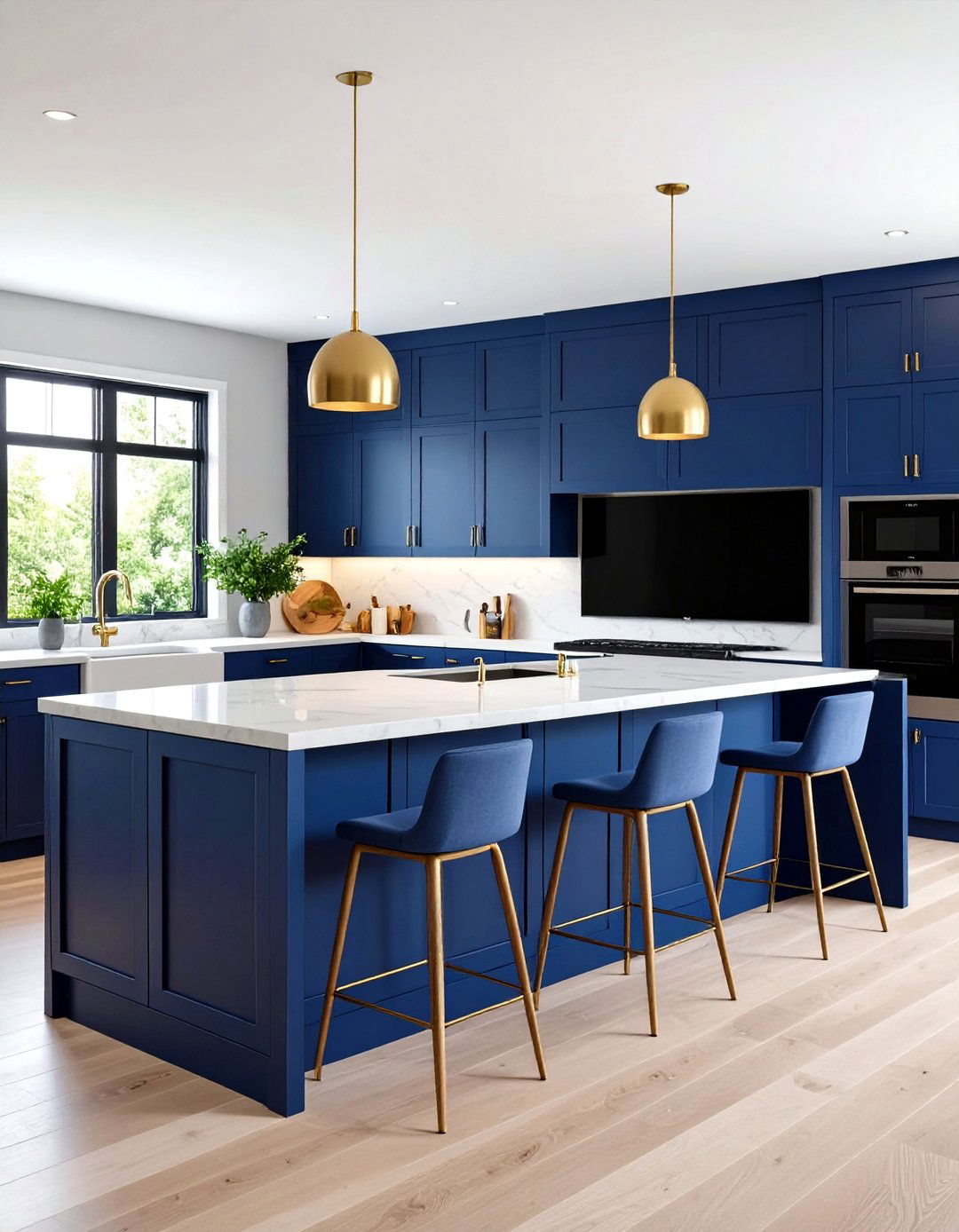 Kitchen Island End Cap TV - 30 kitchen tv ideas