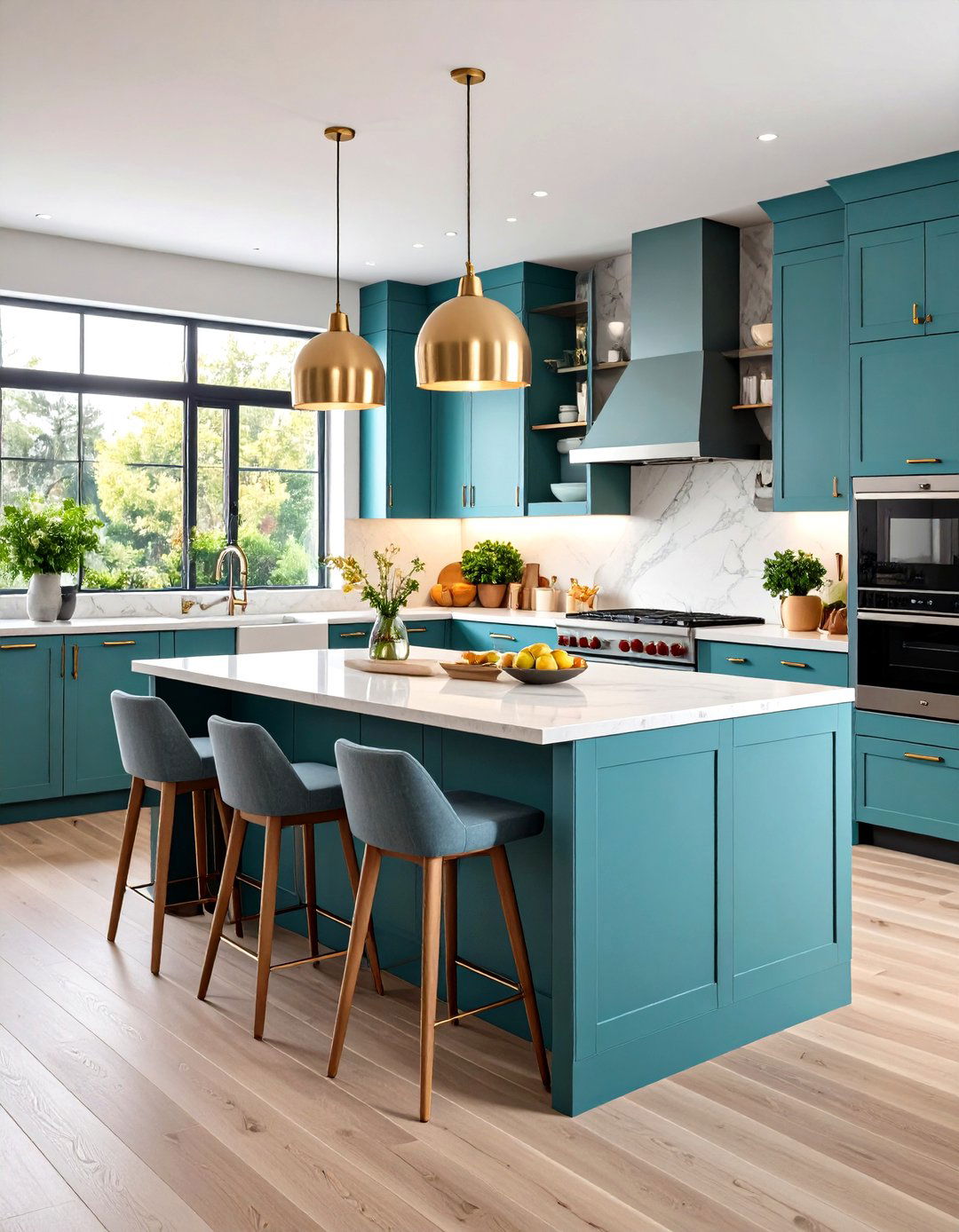 Kitchen Island with Integrated Booth Seating - 30 kitchen layout ideas with island