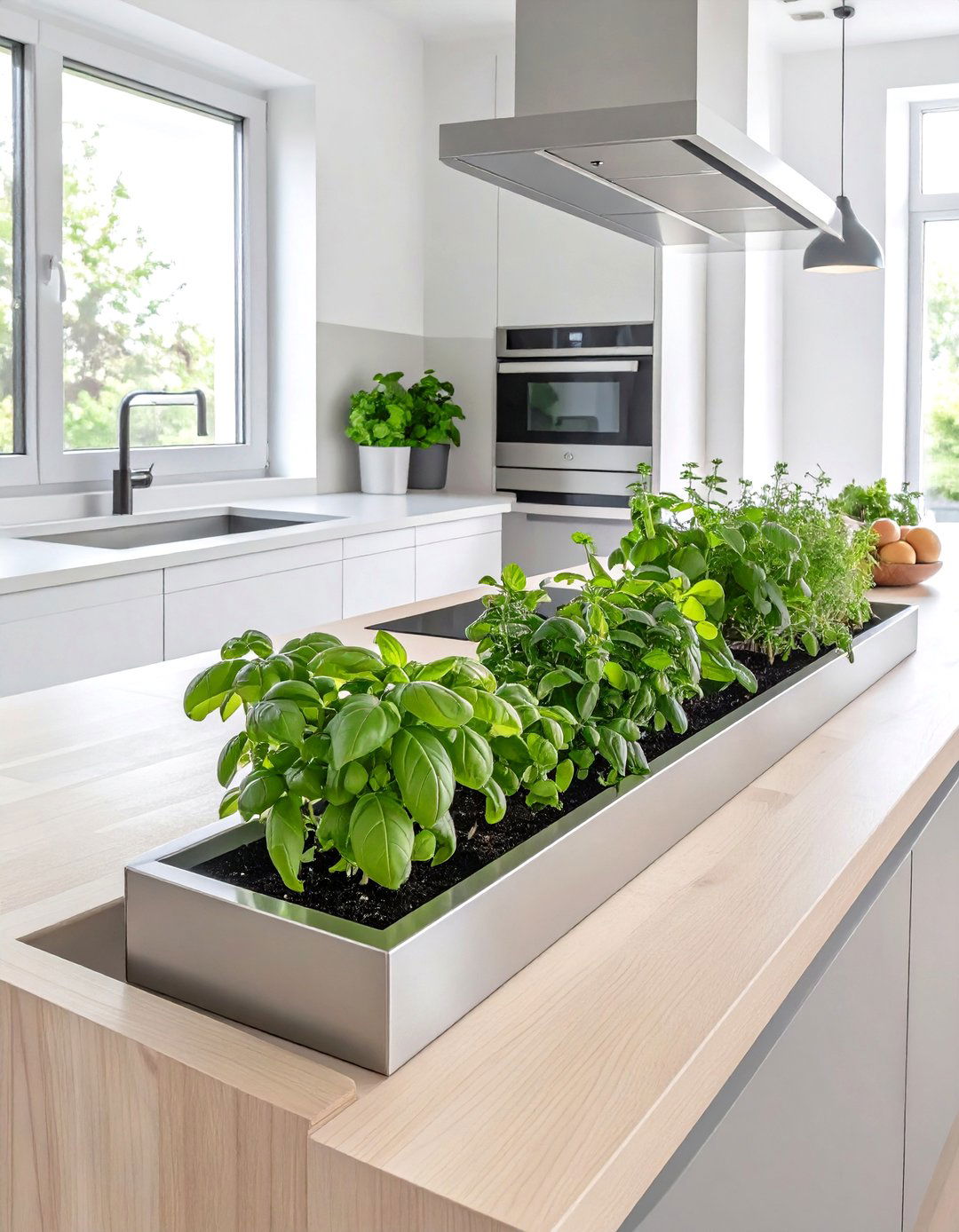 Kitchen Island with a Built In Herb Garden - 30 unique kitchen island ideas