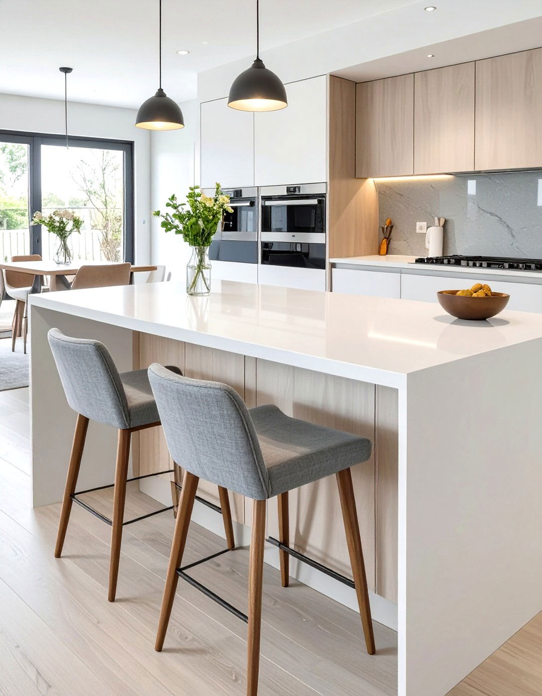 Kitchen Island with a Dining Ledge - 30 what are space-saving kitchen table ideas ideas