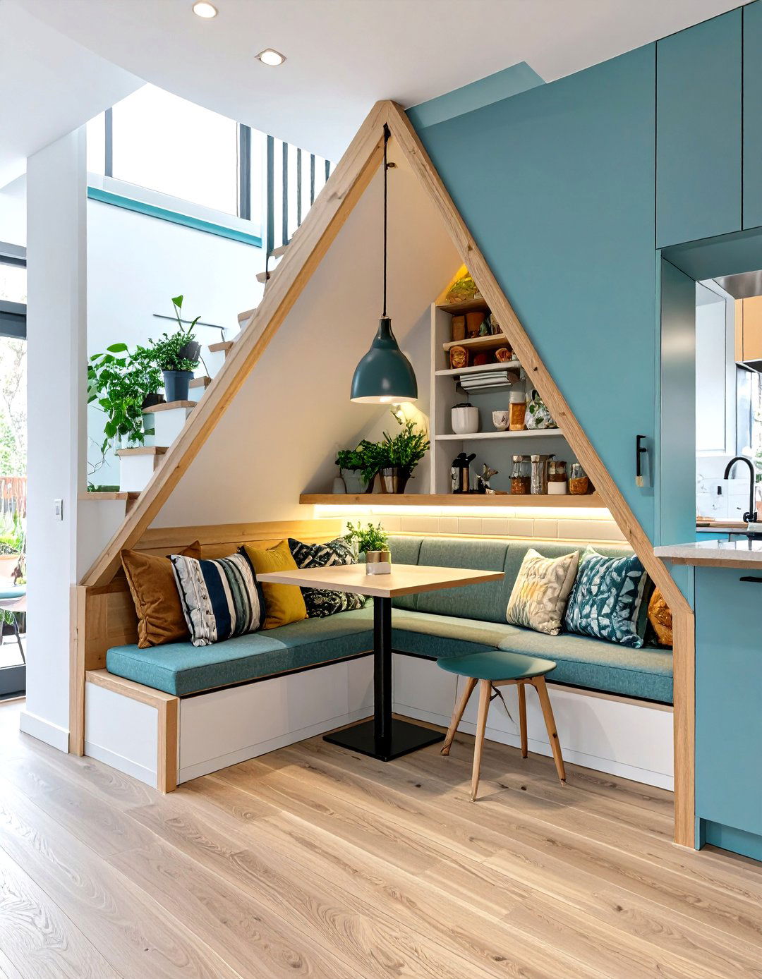 Kitchen Nook Under the Stairs - 30 small kitchen nook ideas