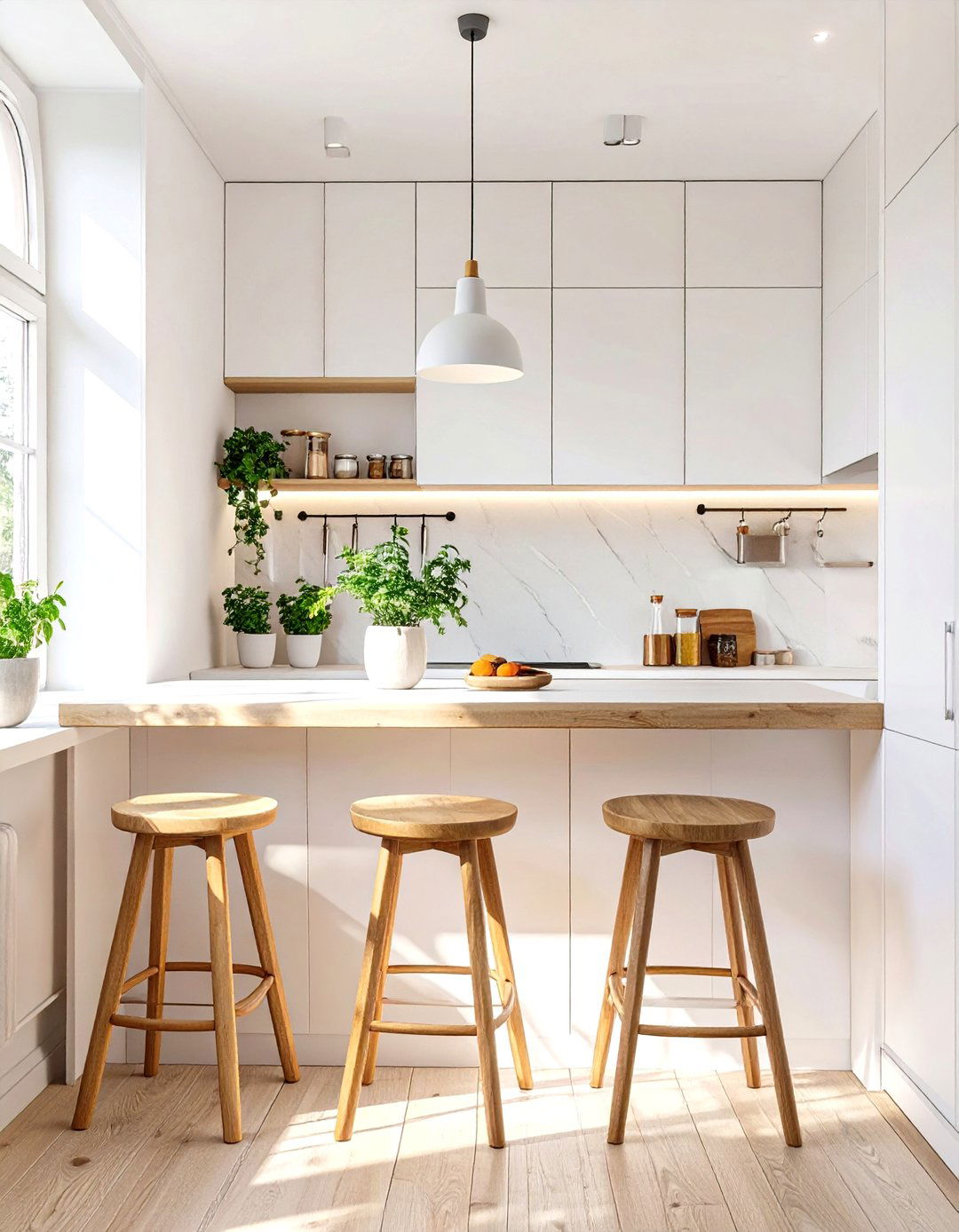 Kitchen Nook with Backless Stools - 30 small kitchen nook ideas