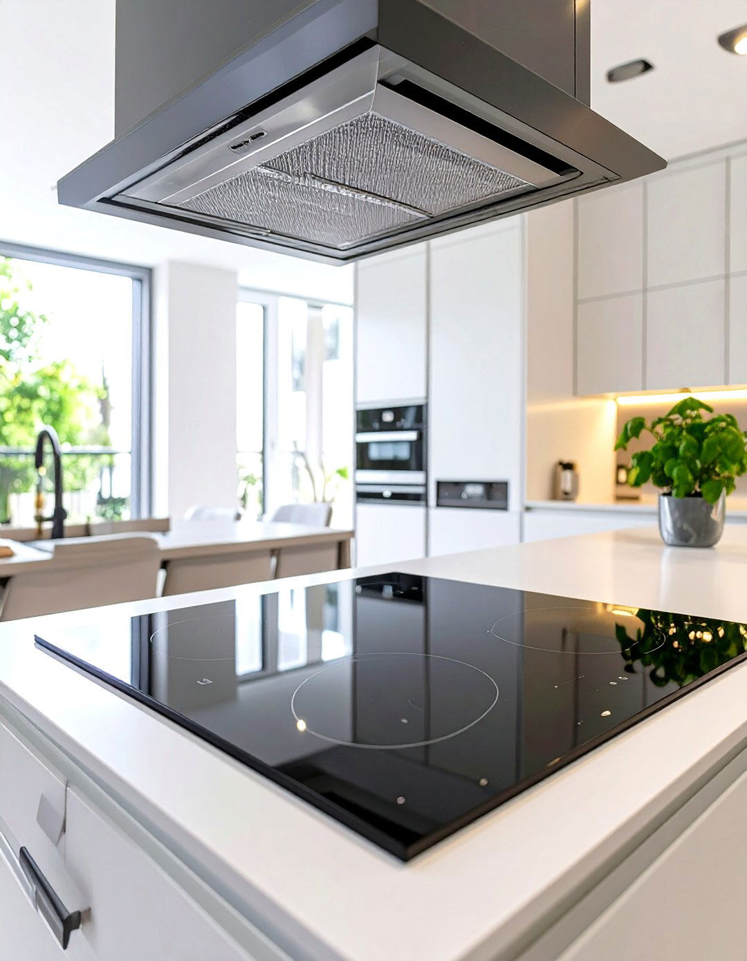 Kitchen with Integrated Down Draft Ventilation - 30 ultra modern luxury modern kitchen designs