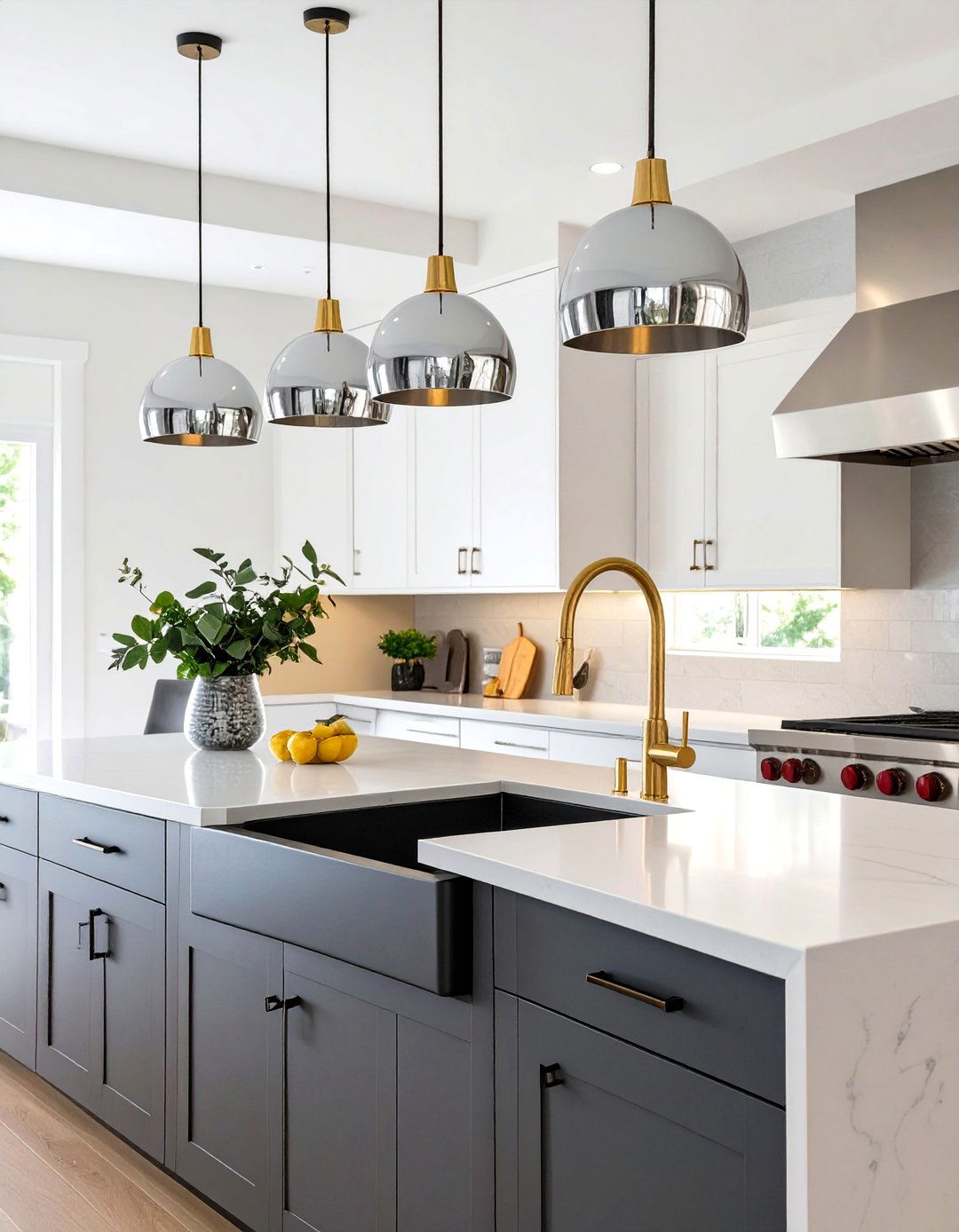 Kitchen with Mixed Metal Finishes - 30 contemporary kitchen ideas