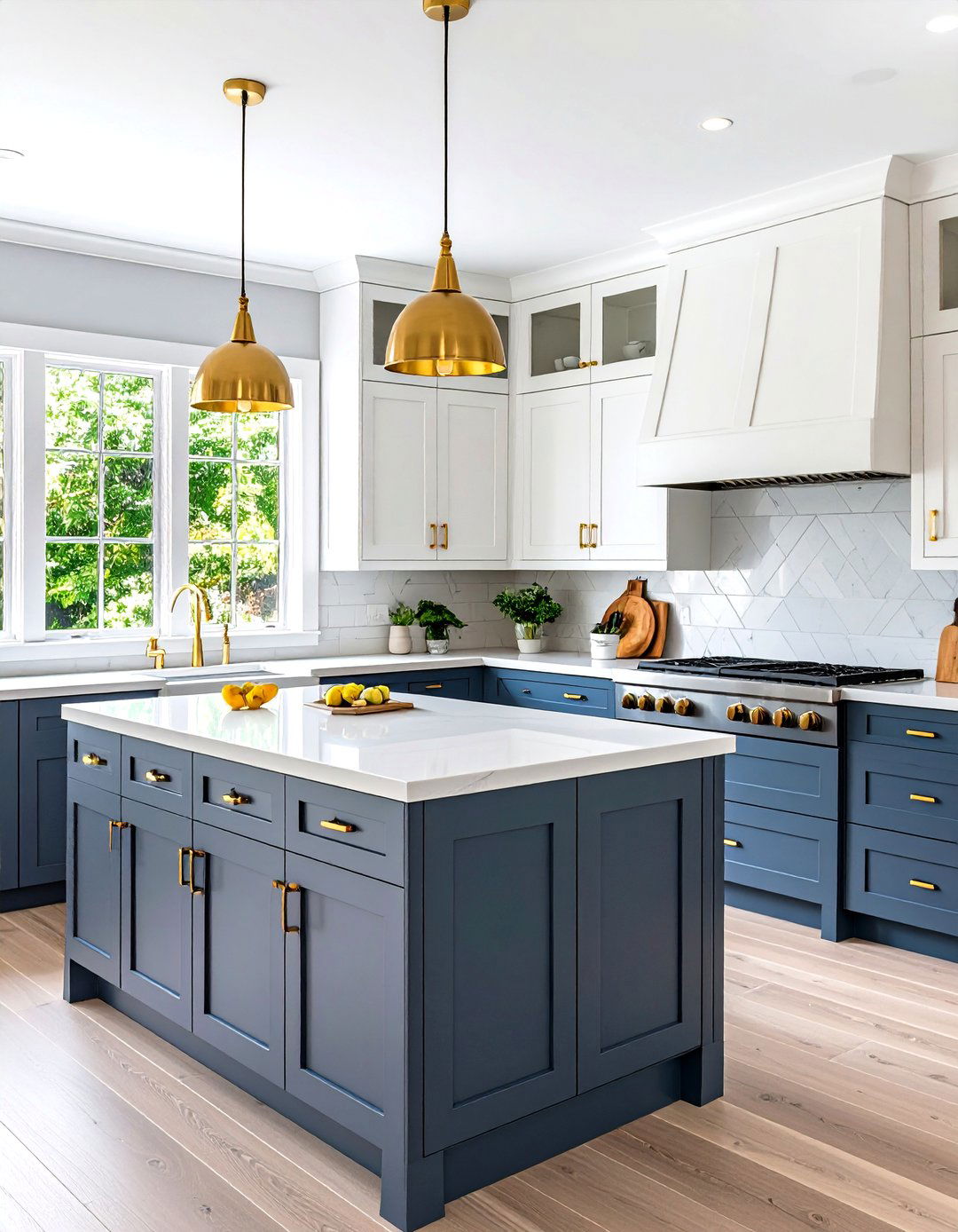 Kitchen with Two Tone Cabinetry - 30 patricketsesfantomes.com what is interior design ideas